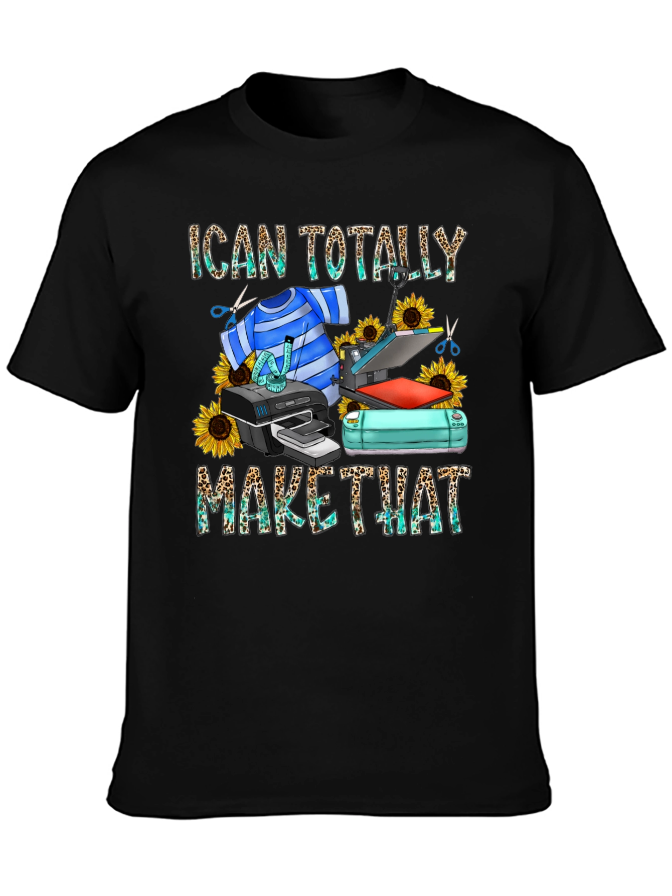 I Can Totally Make That Black Graphic Tee