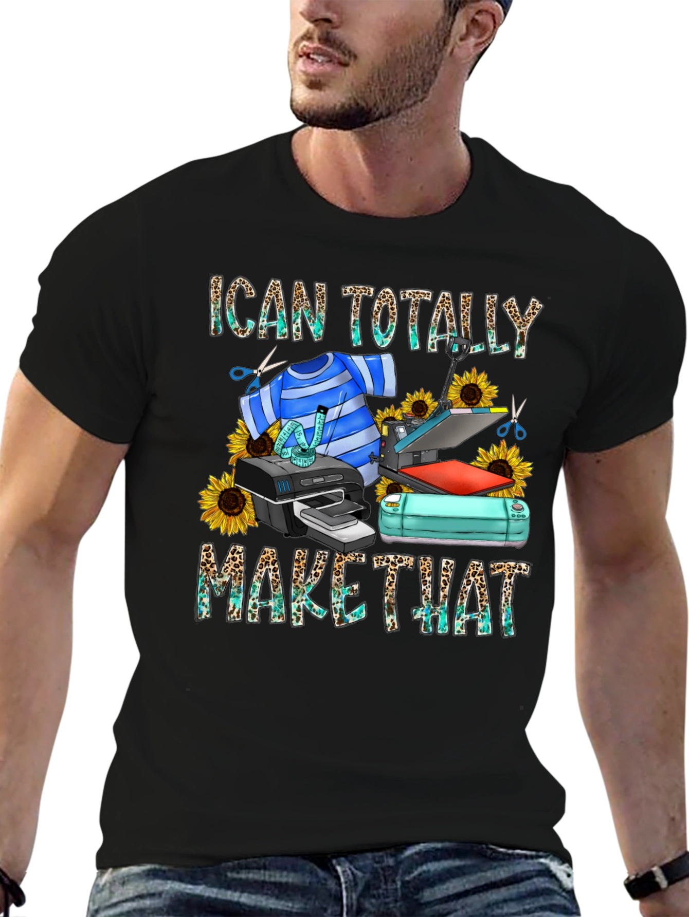I Can Totally Make That Black Graphic Tee