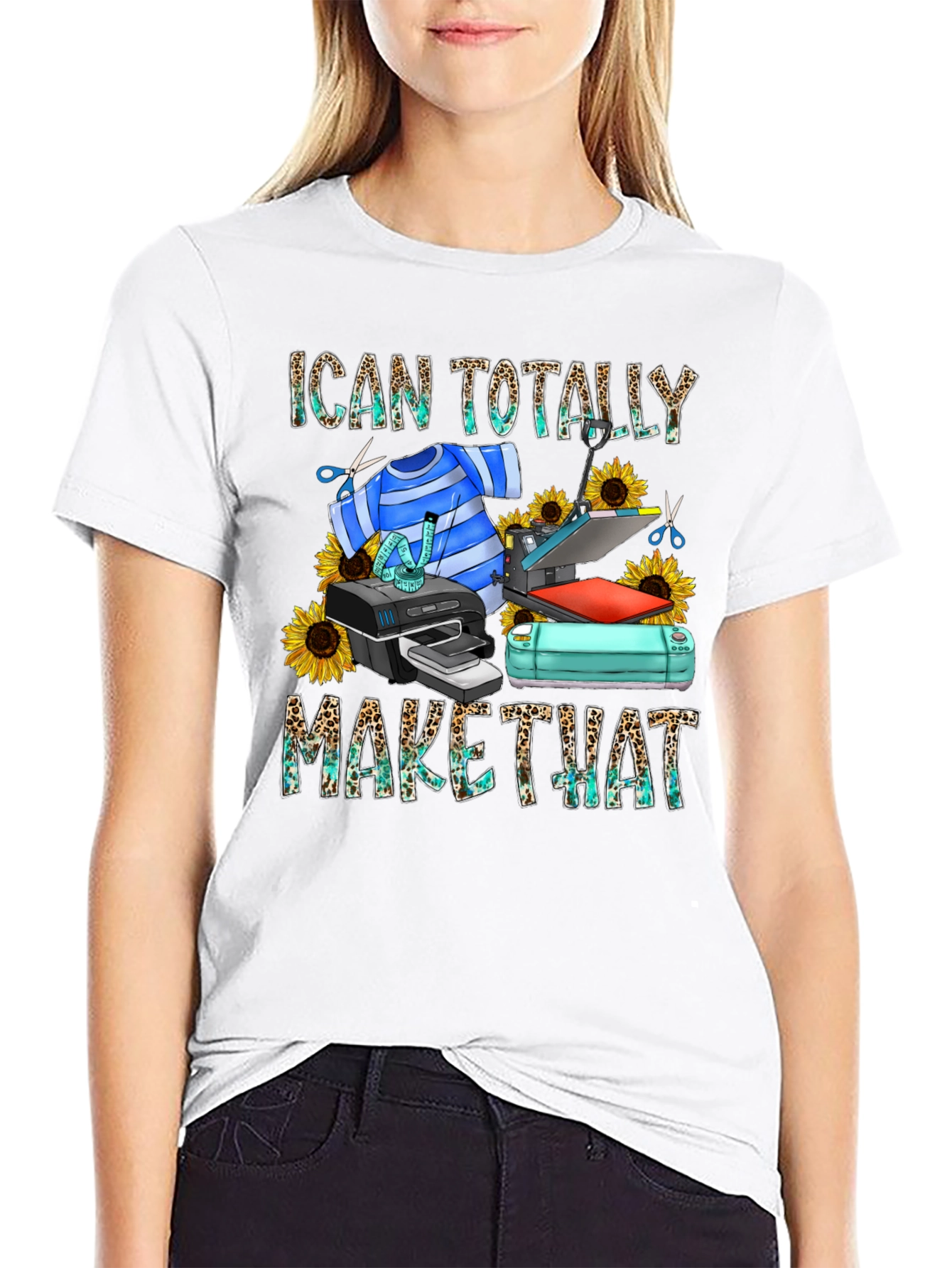 I Can Totally Make That Black Graphic Tee