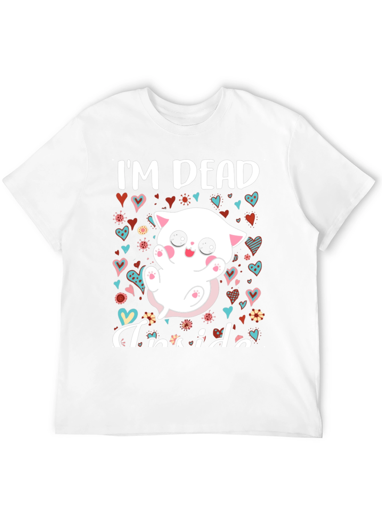 Im Dead Inside T-Shirt - Cute Kitten Graphic Tee