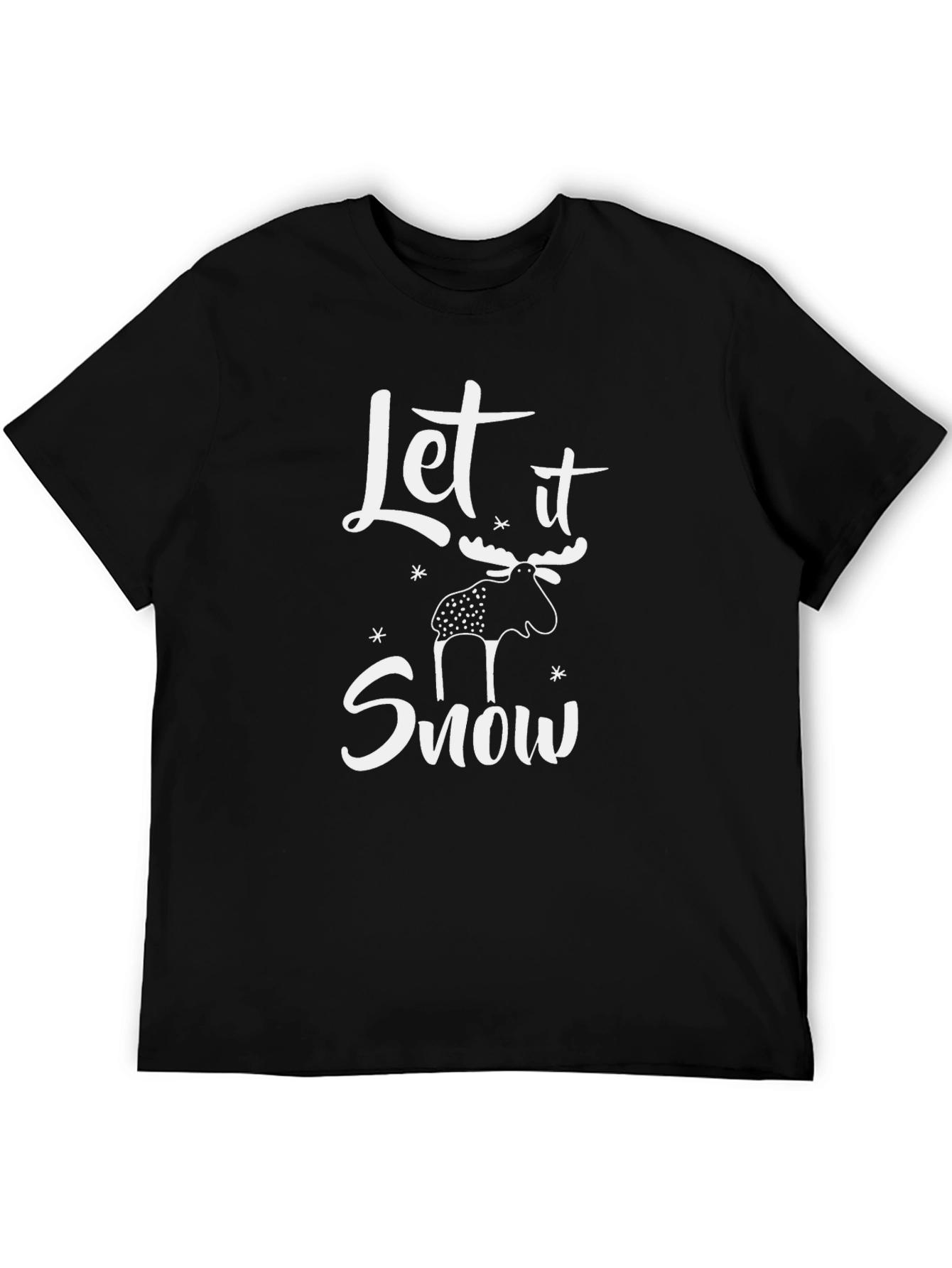 Let it Snow Moose Graphic T-Shirt