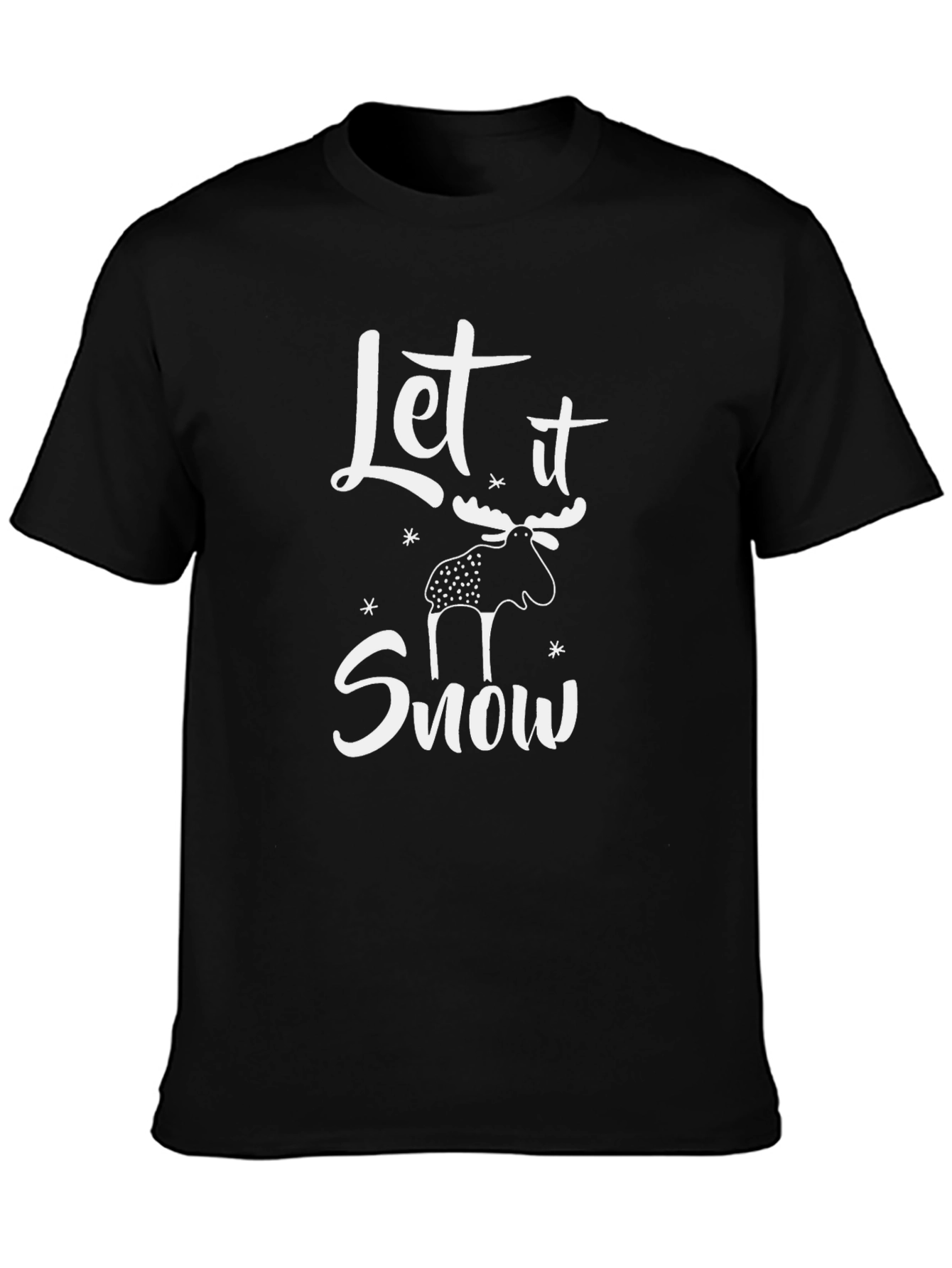Let it Snow Moose Graphic T-Shirt