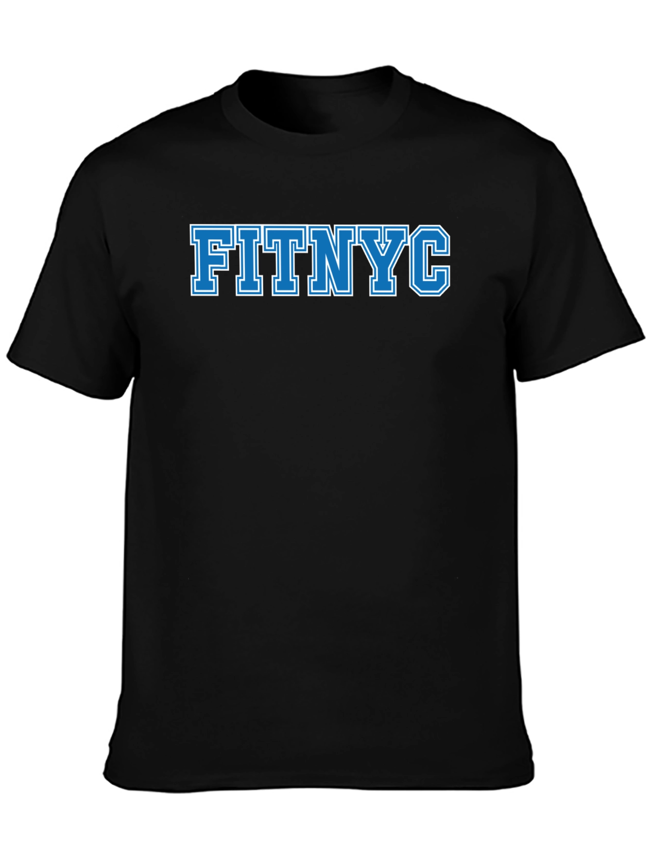 FITNYC Graphic Tee - Black Casual T-Shirt