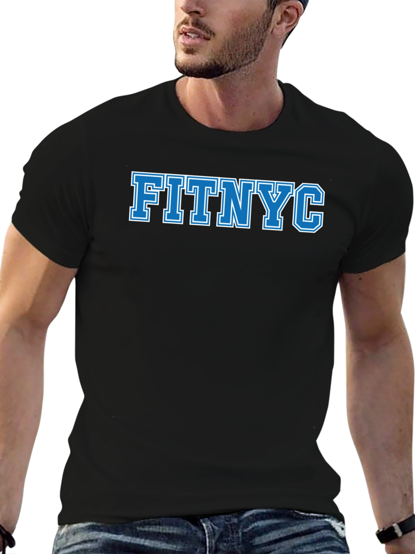 FITNYC Graphic Tee - Black Casual T-Shirt