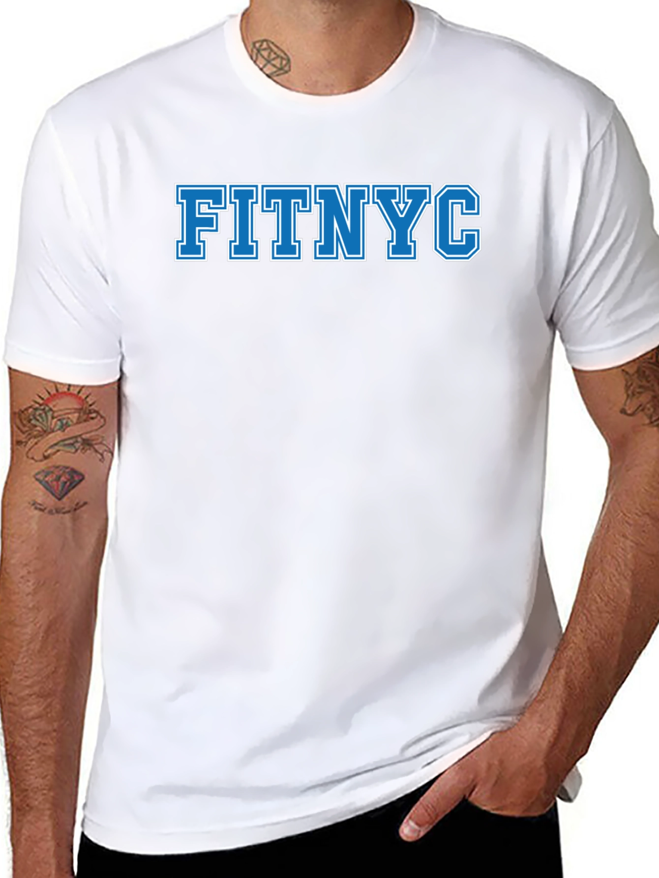 FITNYC Graphic Tee - Black Casual T-Shirt