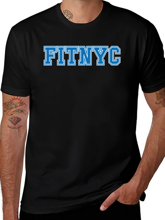 FITNYC Graphic Tee - Black Casual T-Shirt