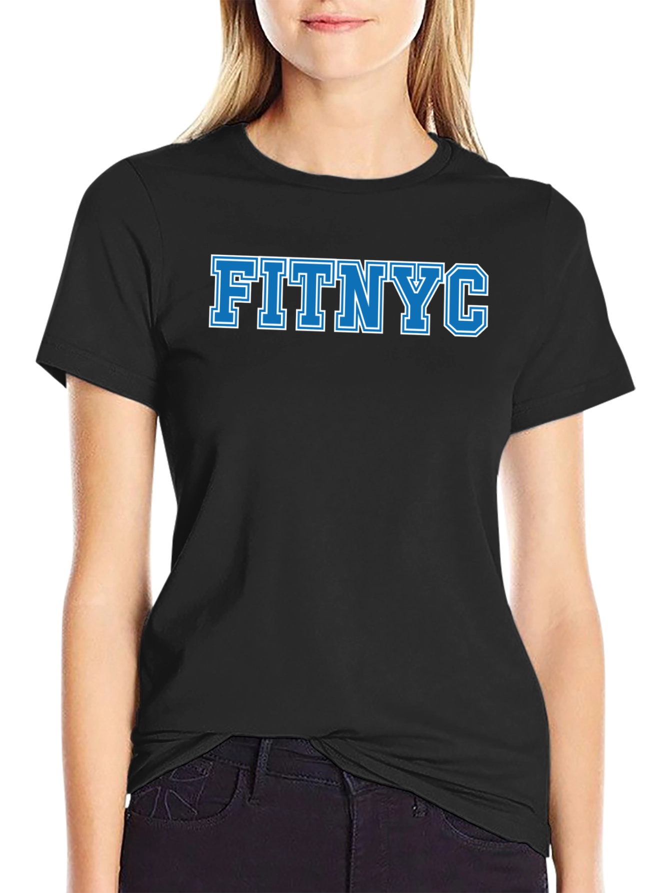 FITNYC Graphic Tee - Black Casual T-Shirt