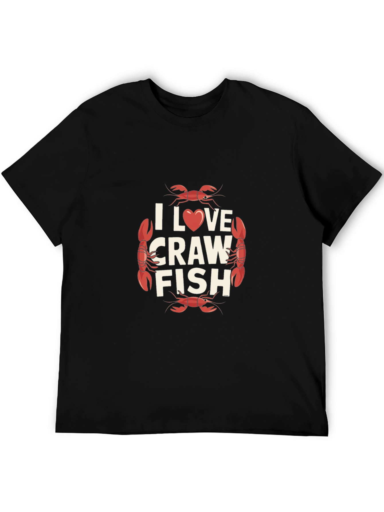 I Love Crawfish Graphic Tee