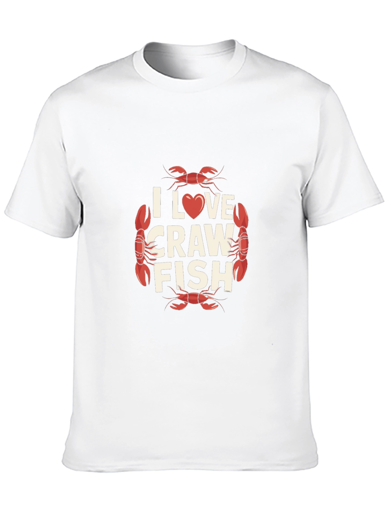 I Love Crawfish Graphic Tee