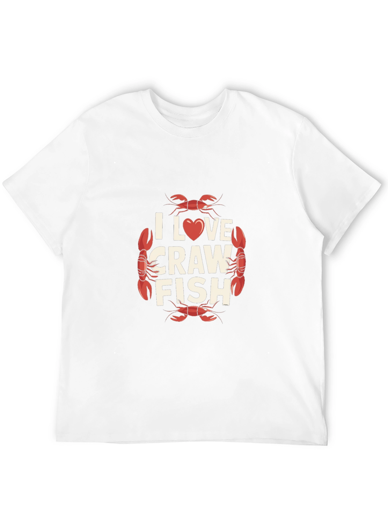 I Love Crawfish Graphic Tee