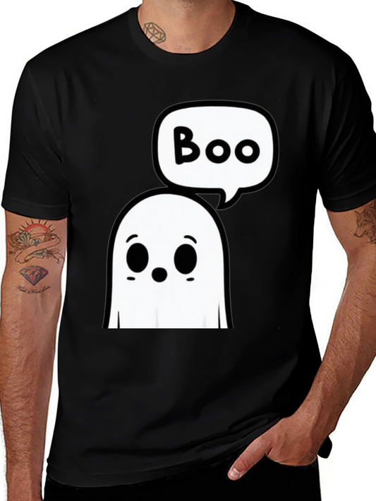 Boo Ghost Graphic Tee - Halloween Spooky Season Shirt