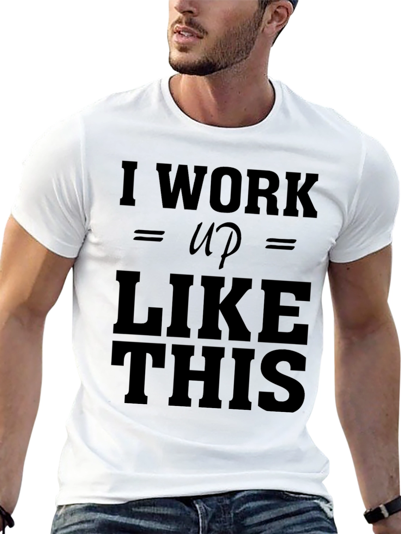 I Woke Up Like This Graphic Tee - Black