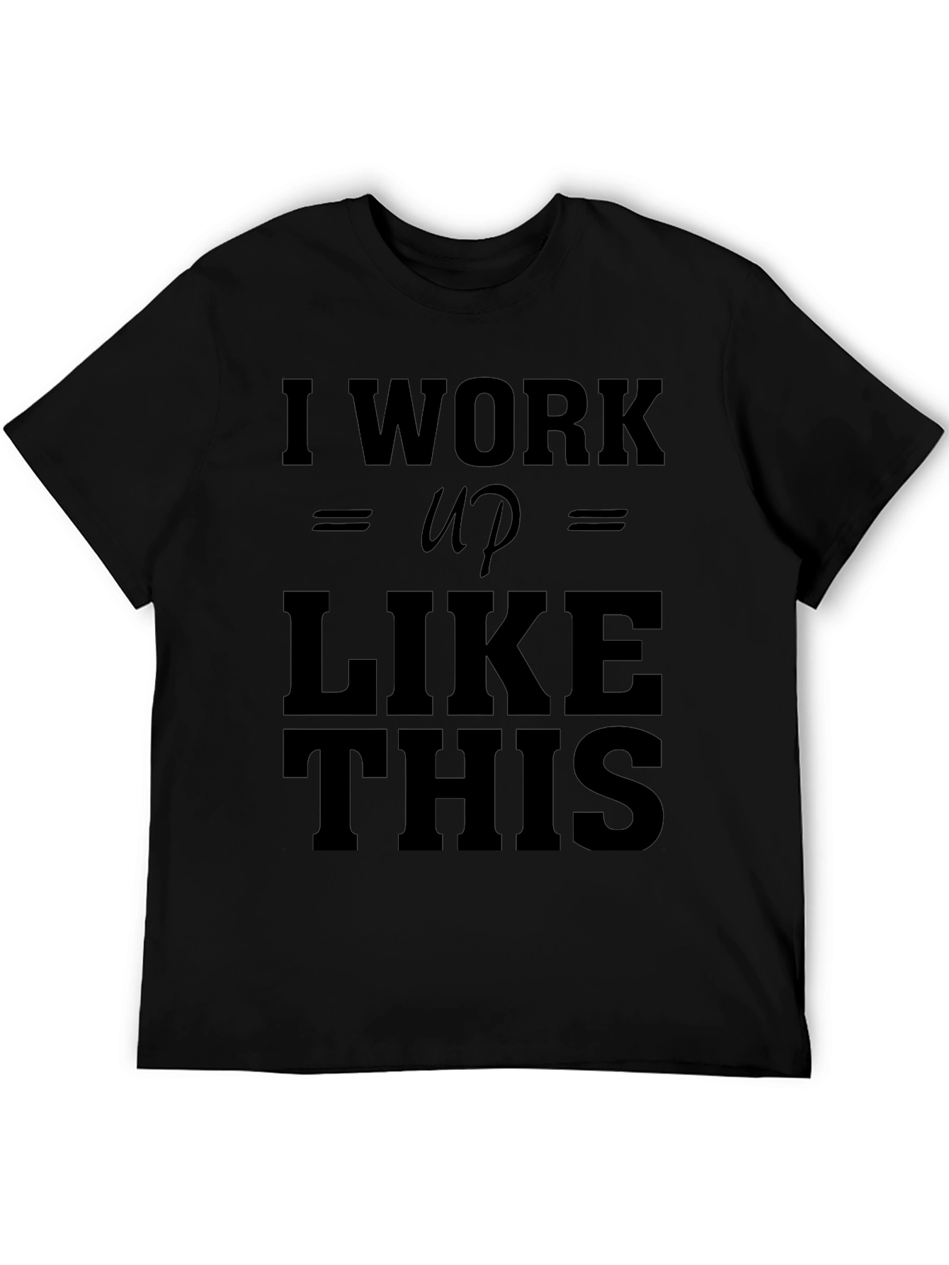 I Woke Up Like This Graphic Tee - Black