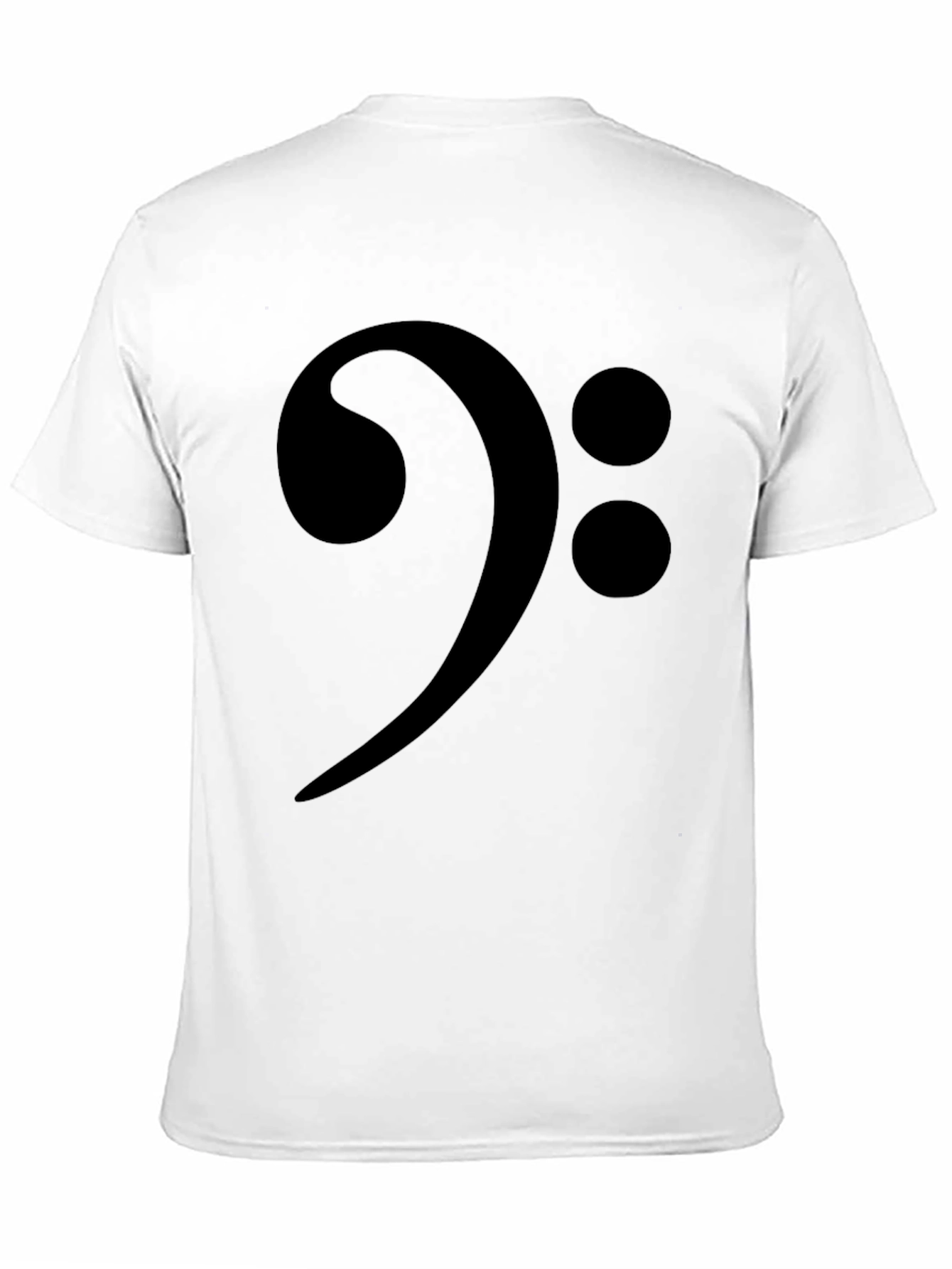 Bass Clef Music T-Shirt - Black Musical Symbol