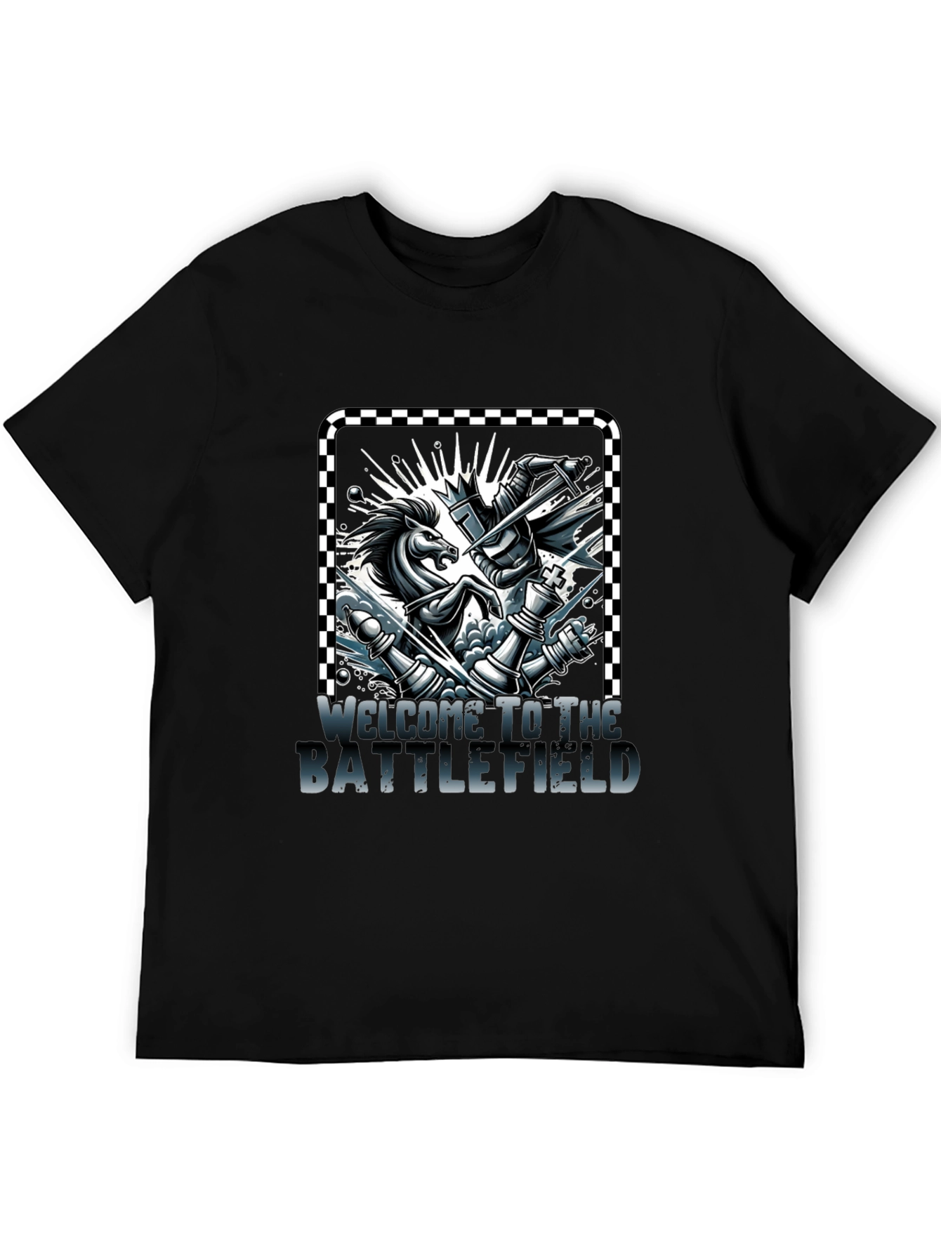 Chess Knight Battle T-Shirt - Welcome to the Battlefield