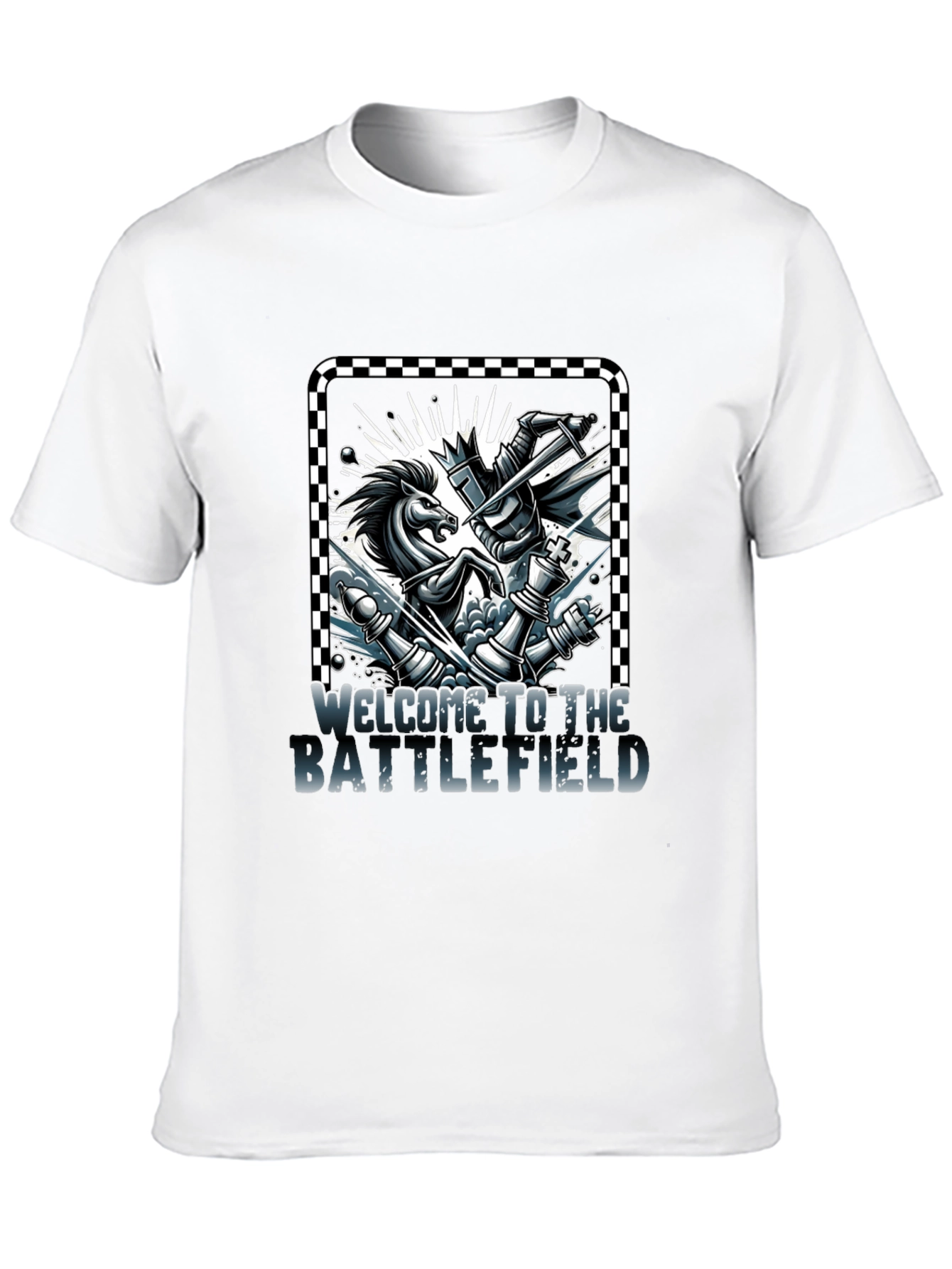 Chess Knight Battle T-Shirt - Welcome to the Battlefield