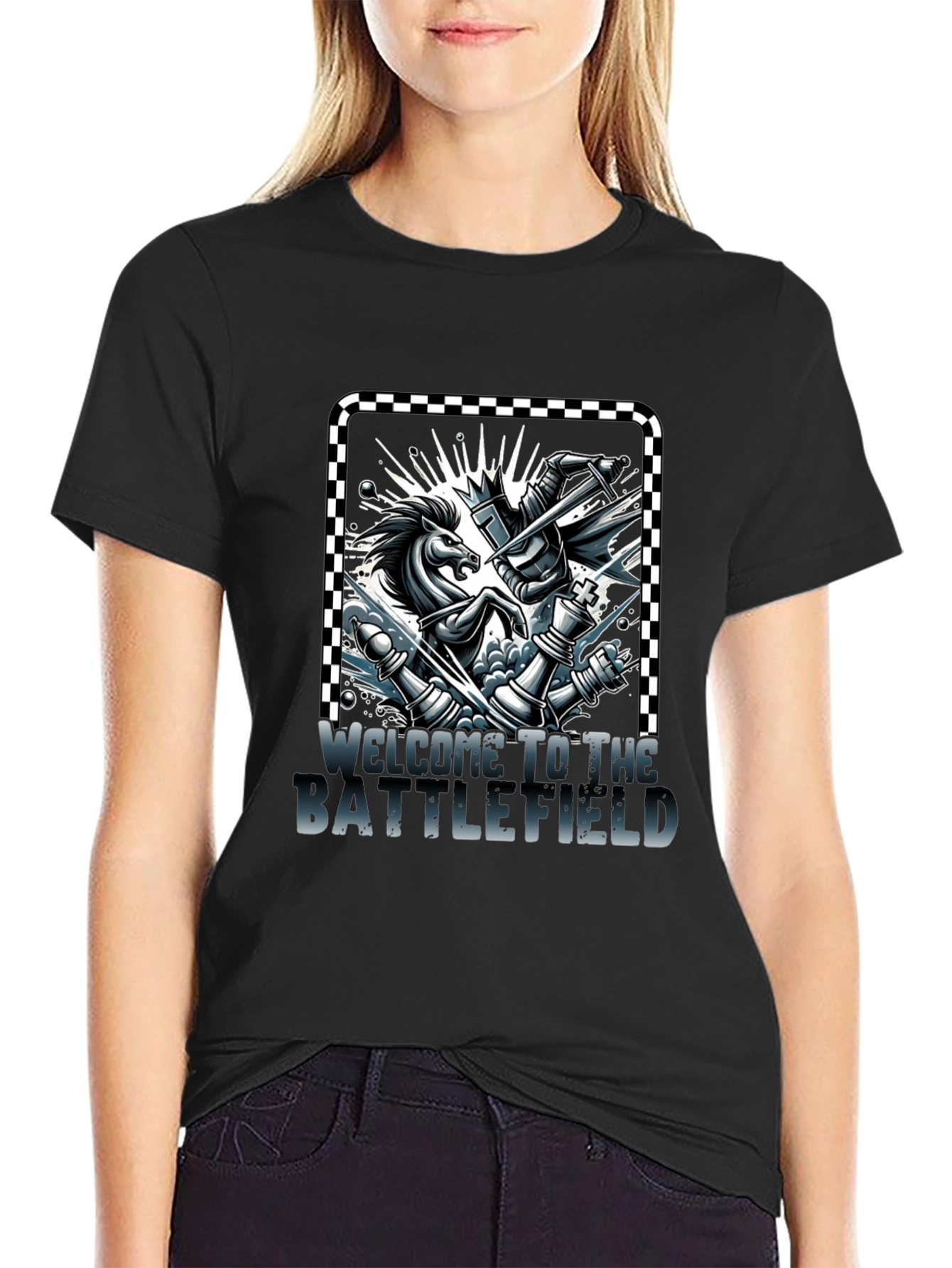 Chess Knight Battle T-Shirt - Welcome to the Battlefield