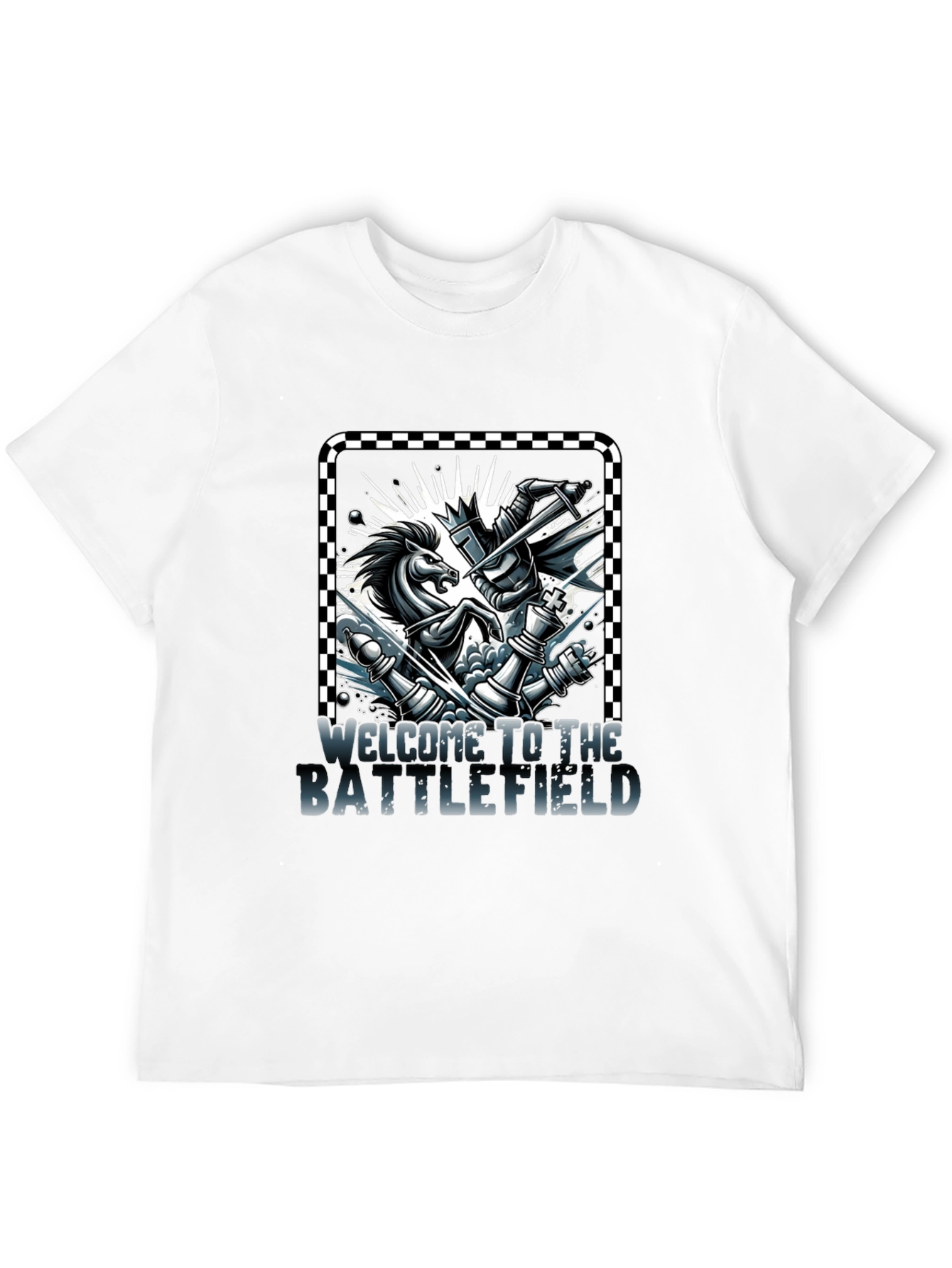 Chess Knight Battle T-Shirt - Welcome to the Battlefield