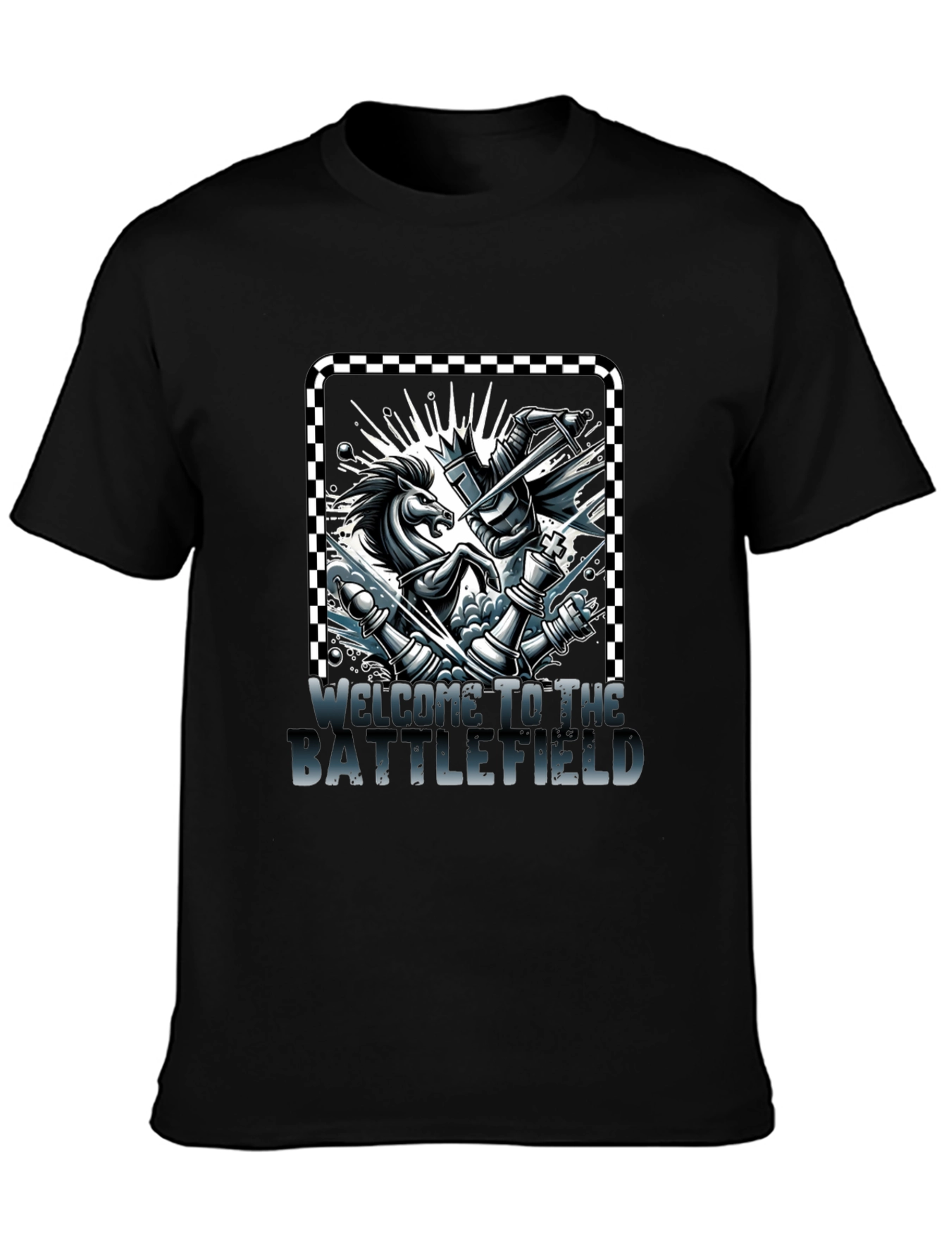 Chess Knight Battle T-Shirt - Welcome to the Battlefield