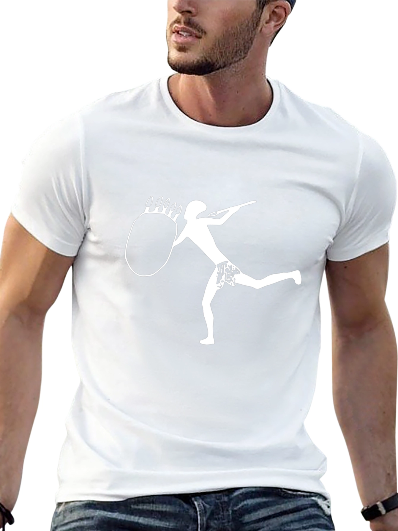 Unique Graphic Tee - Caveman Design