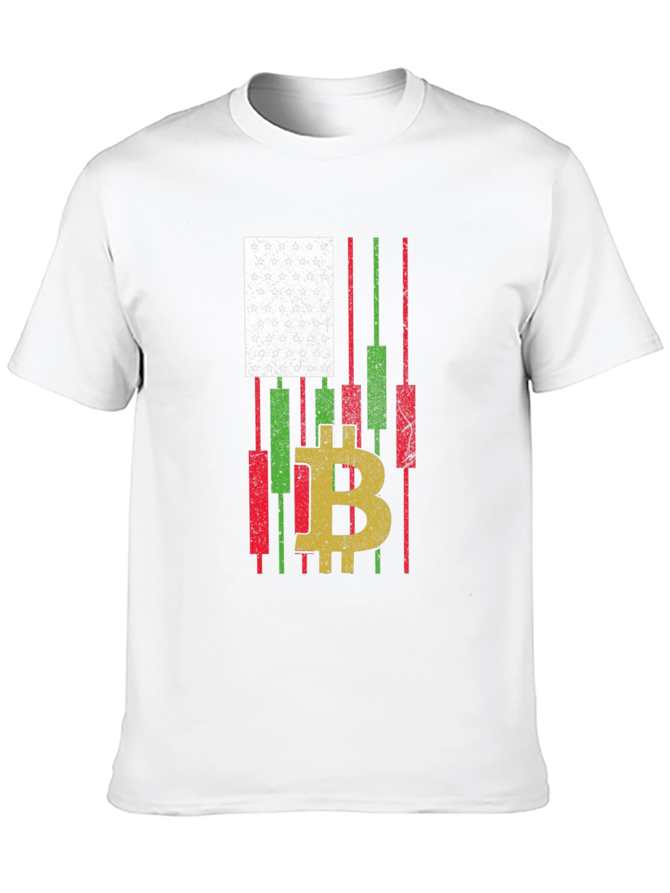 Bitcoin American Flag T-Shirt Crypto Trader Tee