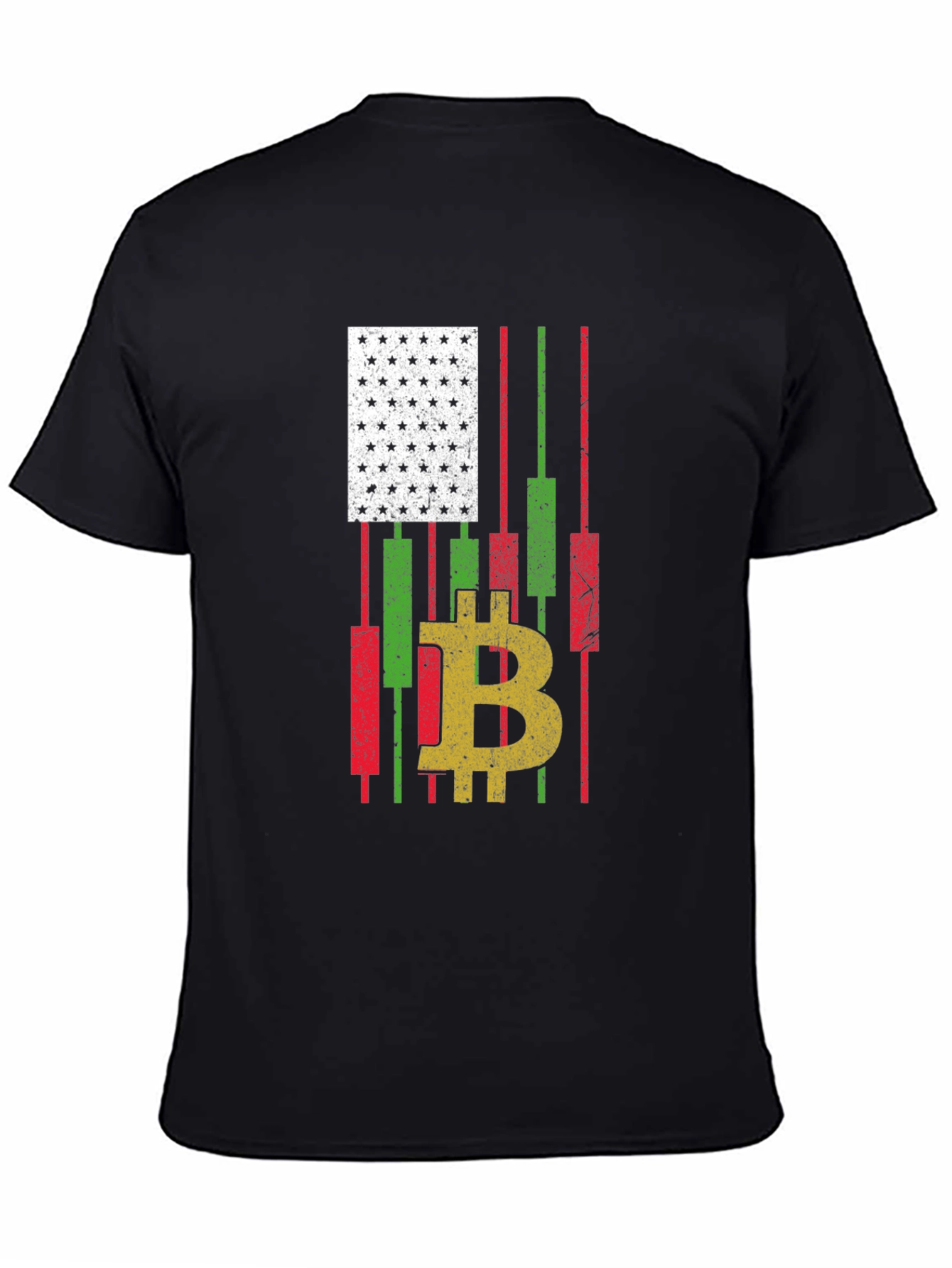Bitcoin American Flag T-Shirt Crypto Trader Tee