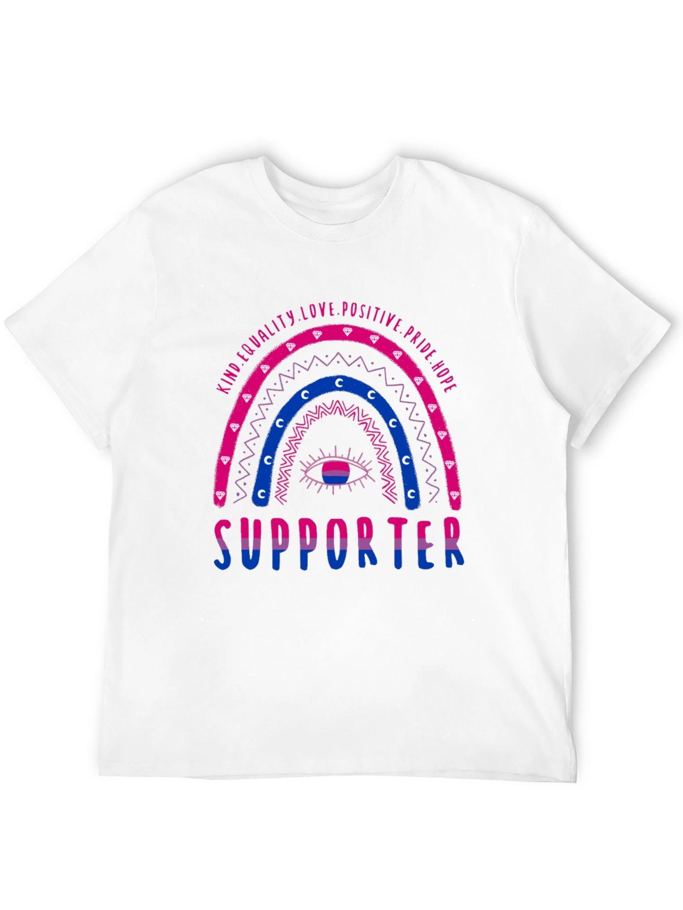 Bisexual Pride Supporter Graphic T-Shirt