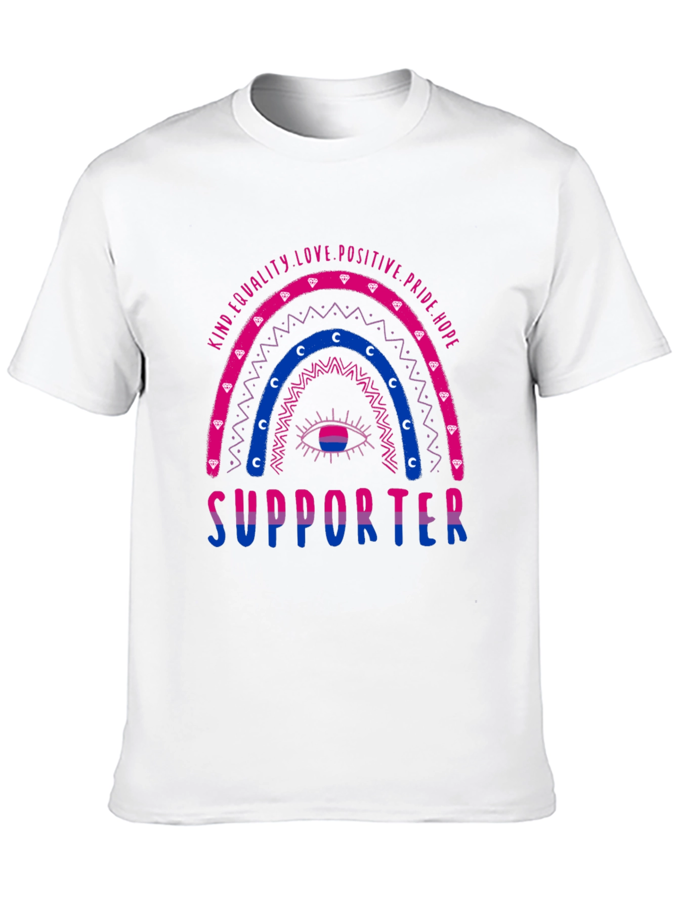 Bisexual Pride Supporter Graphic T-Shirt