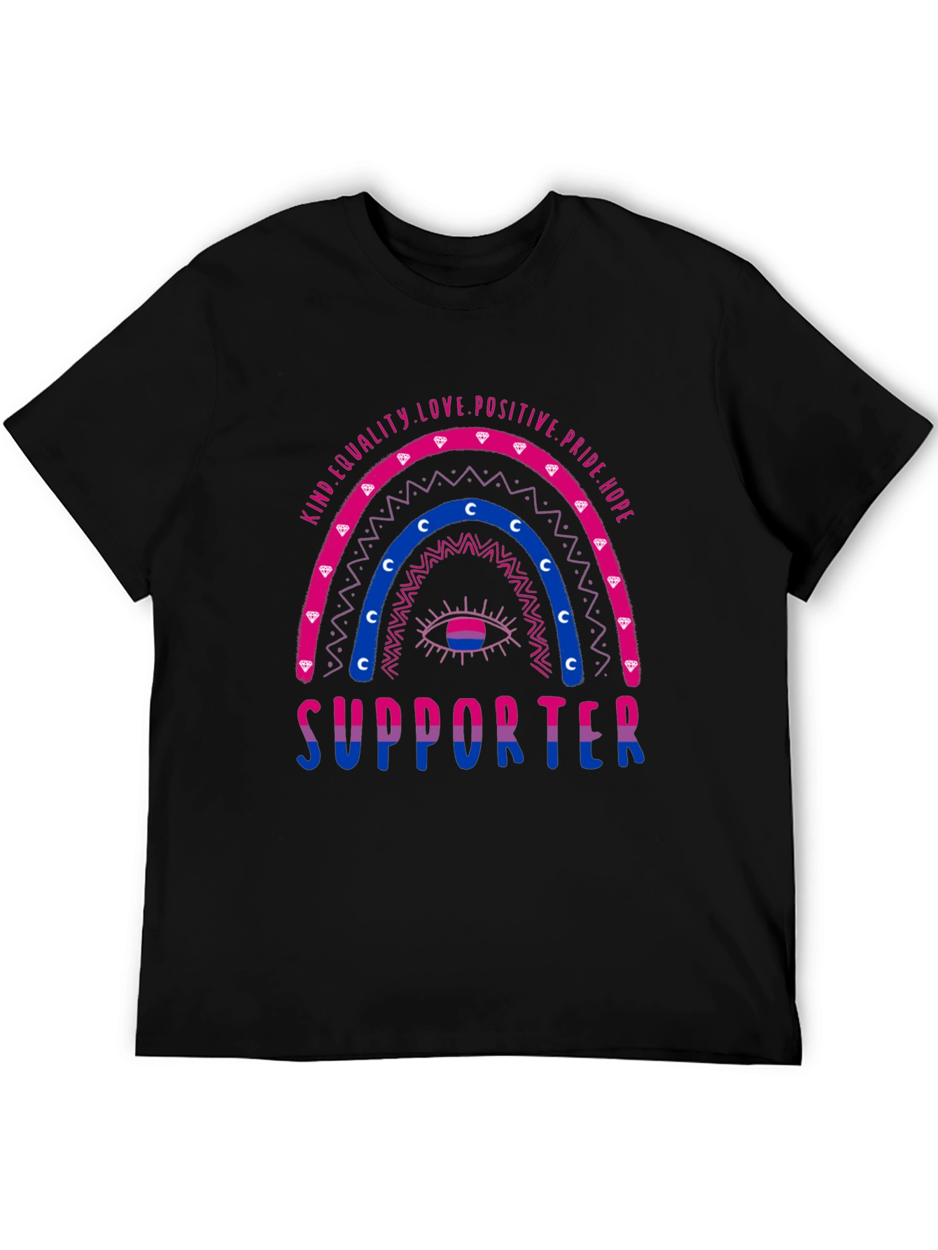Bisexual Pride Supporter Graphic T-Shirt
