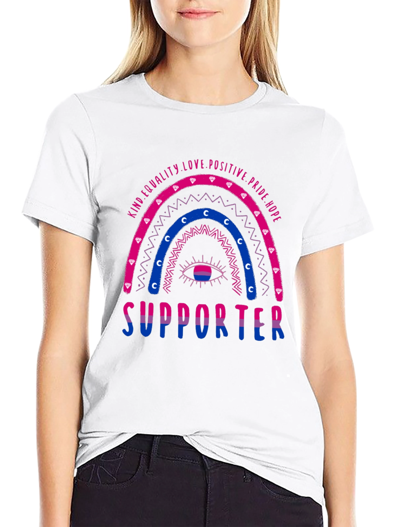 Bisexual Pride Supporter Graphic T-Shirt