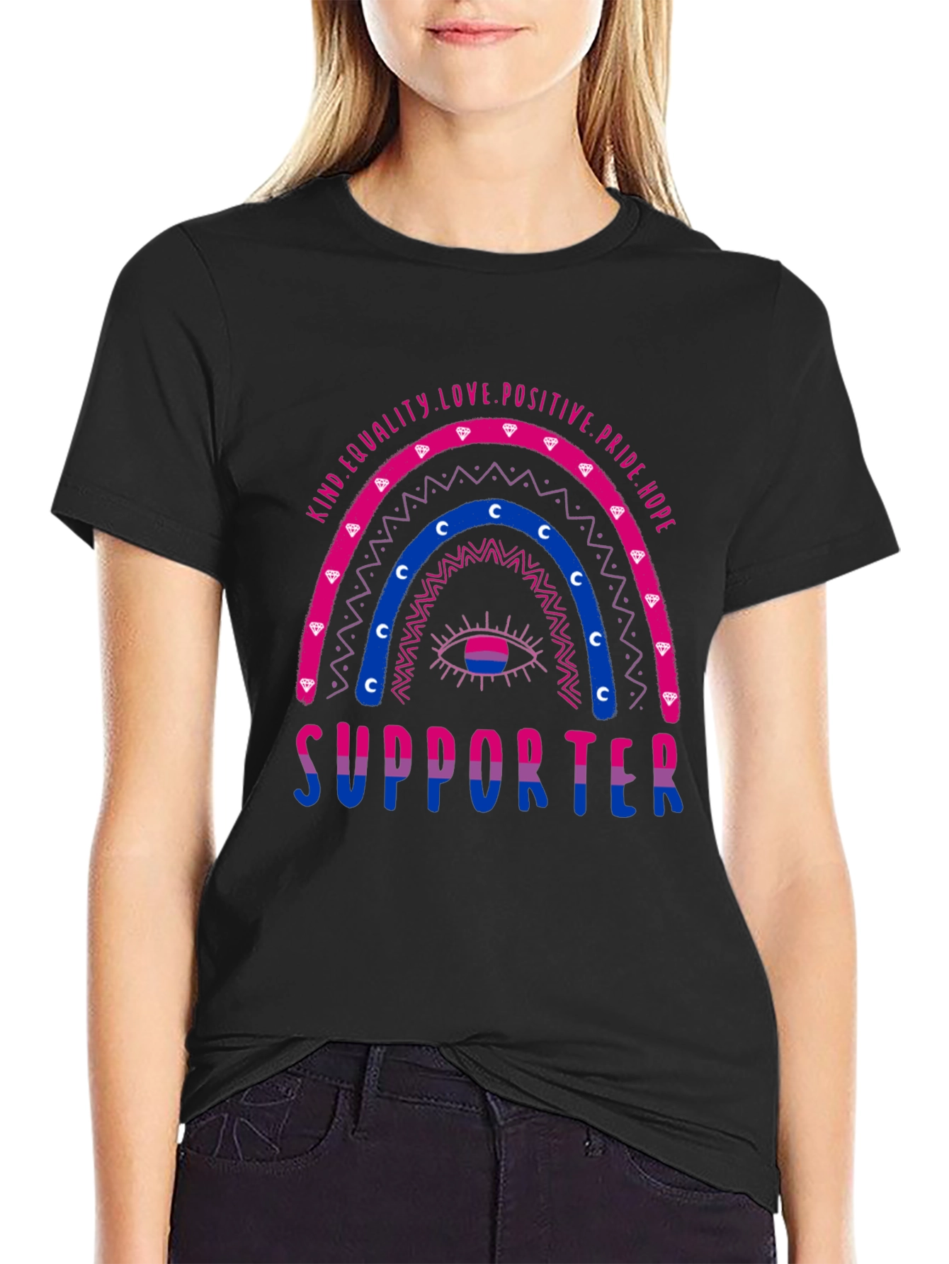 Bisexual Pride Supporter Graphic T-Shirt