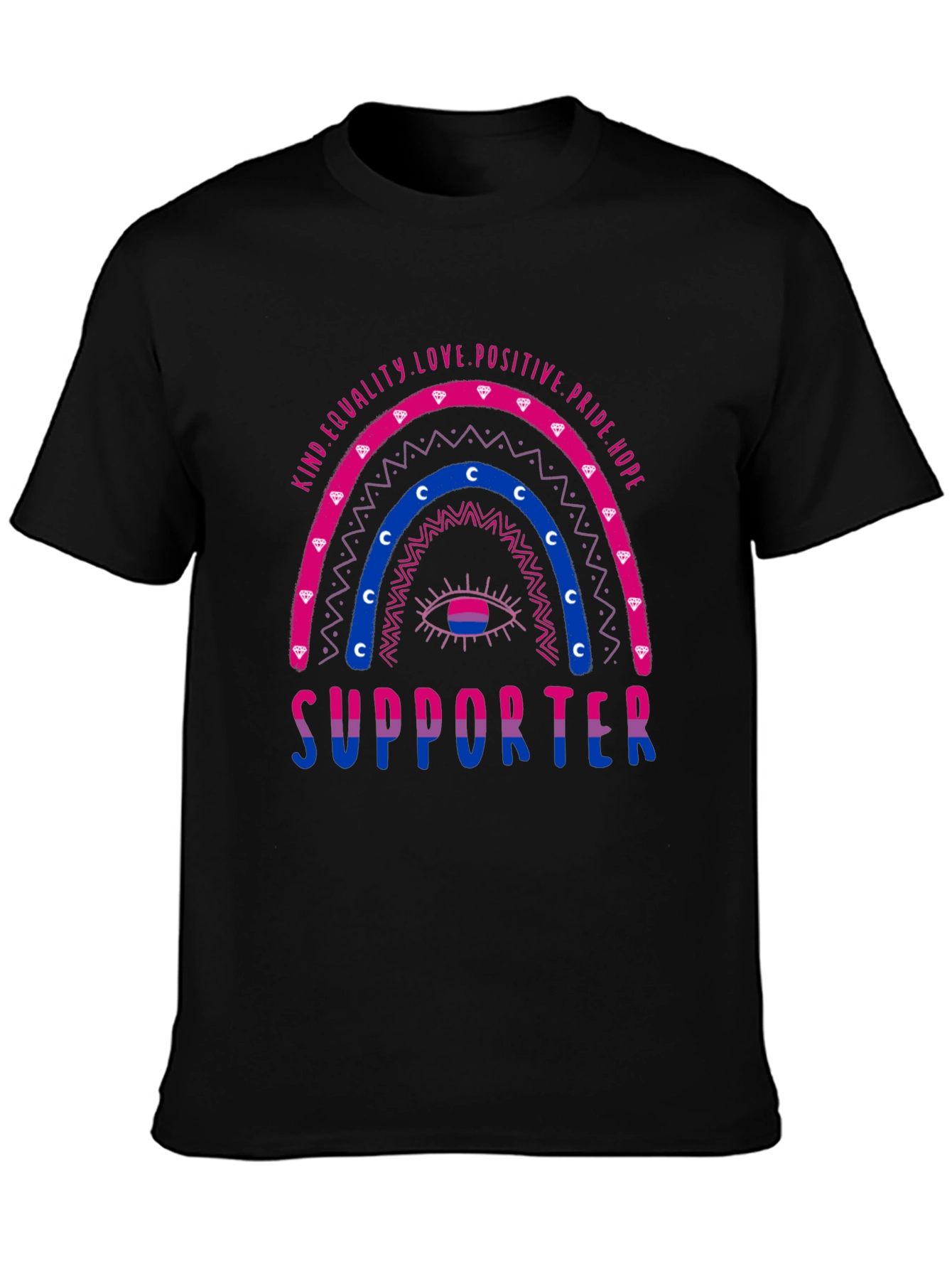 Bisexual Pride Supporter Graphic T-Shirt
