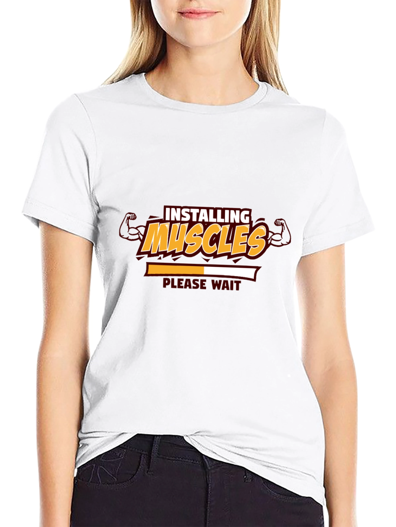 Installing Muscles Graphic Tee