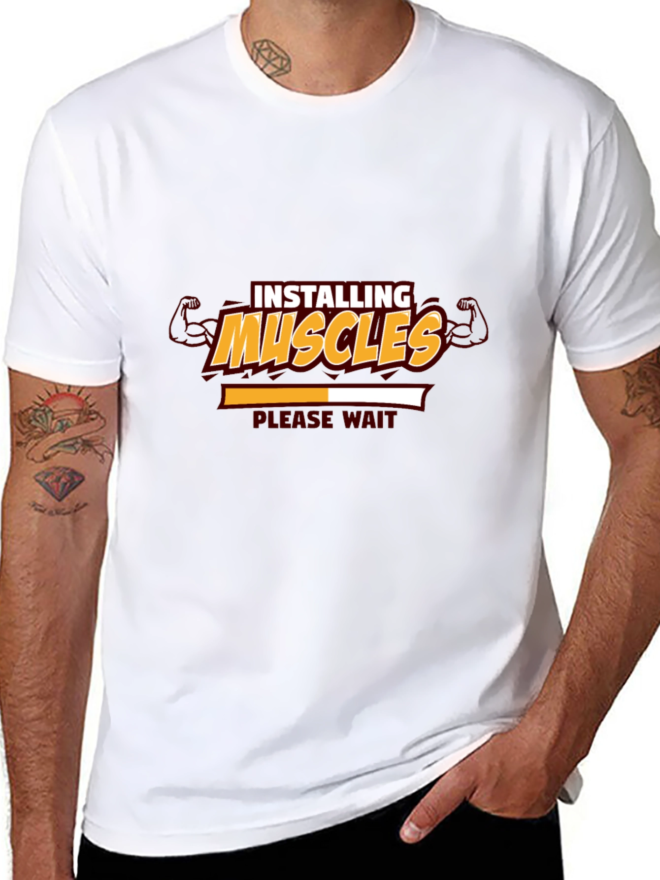 Installing Muscles Graphic Tee