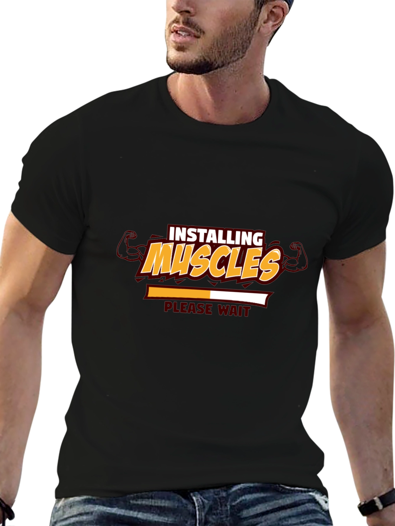 Installing Muscles Graphic Tee