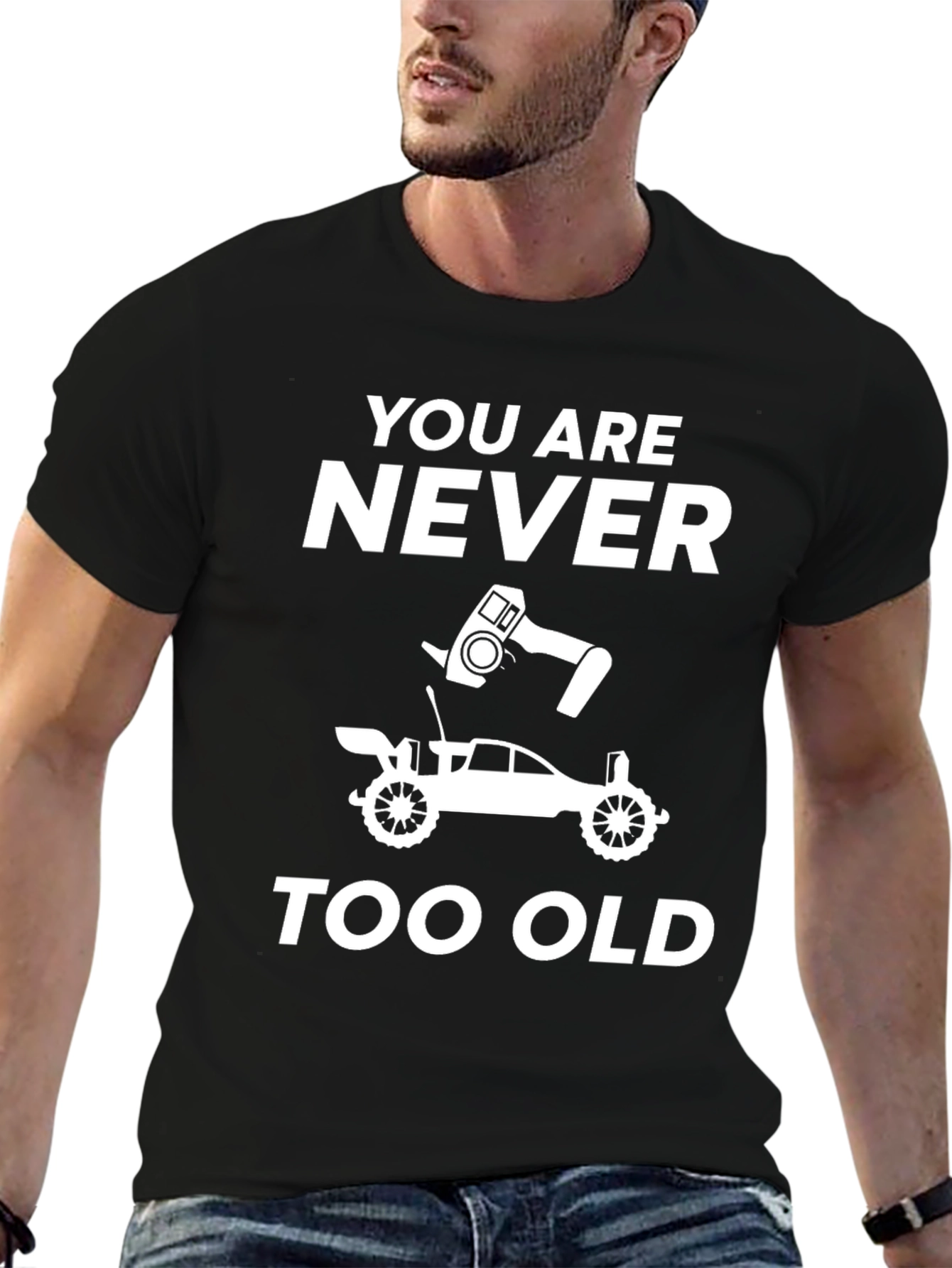 Never Too Old RC Car Graphic T-Shirt