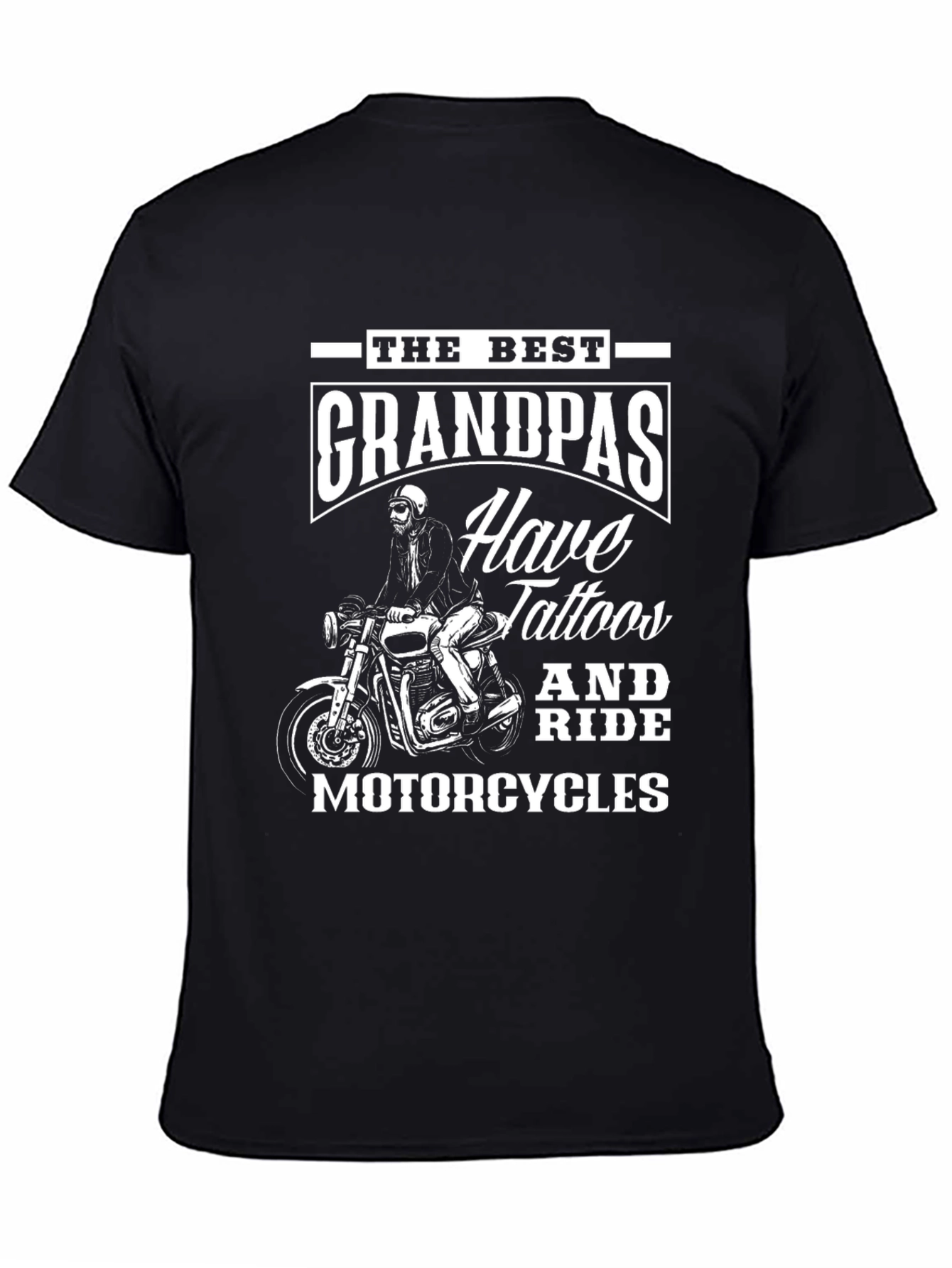 Tattooed Grandpas Ride Motorcycles T-Shirt