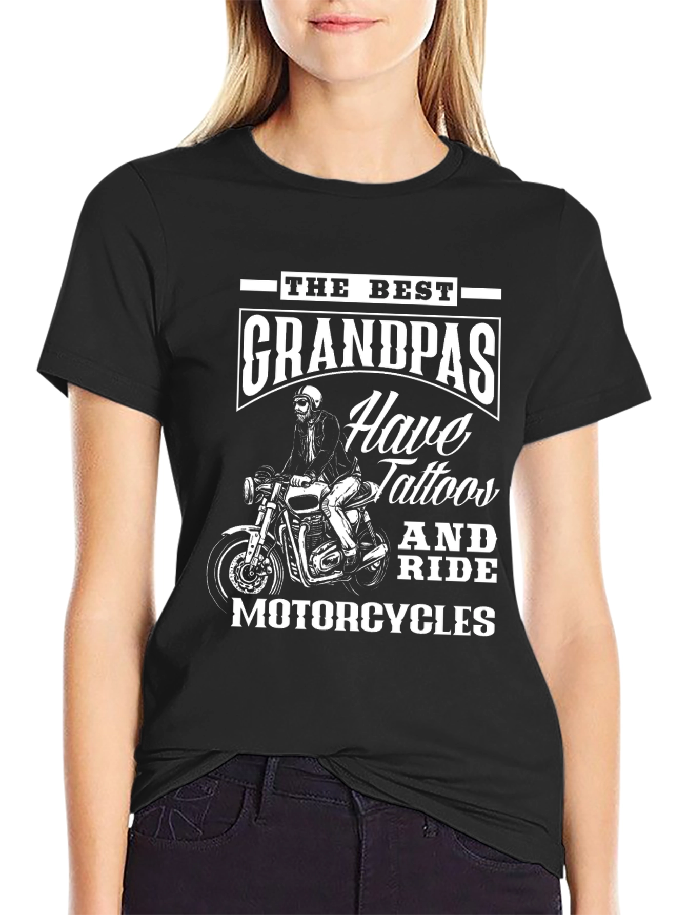 Tattooed Grandpas Ride Motorcycles T-Shirt