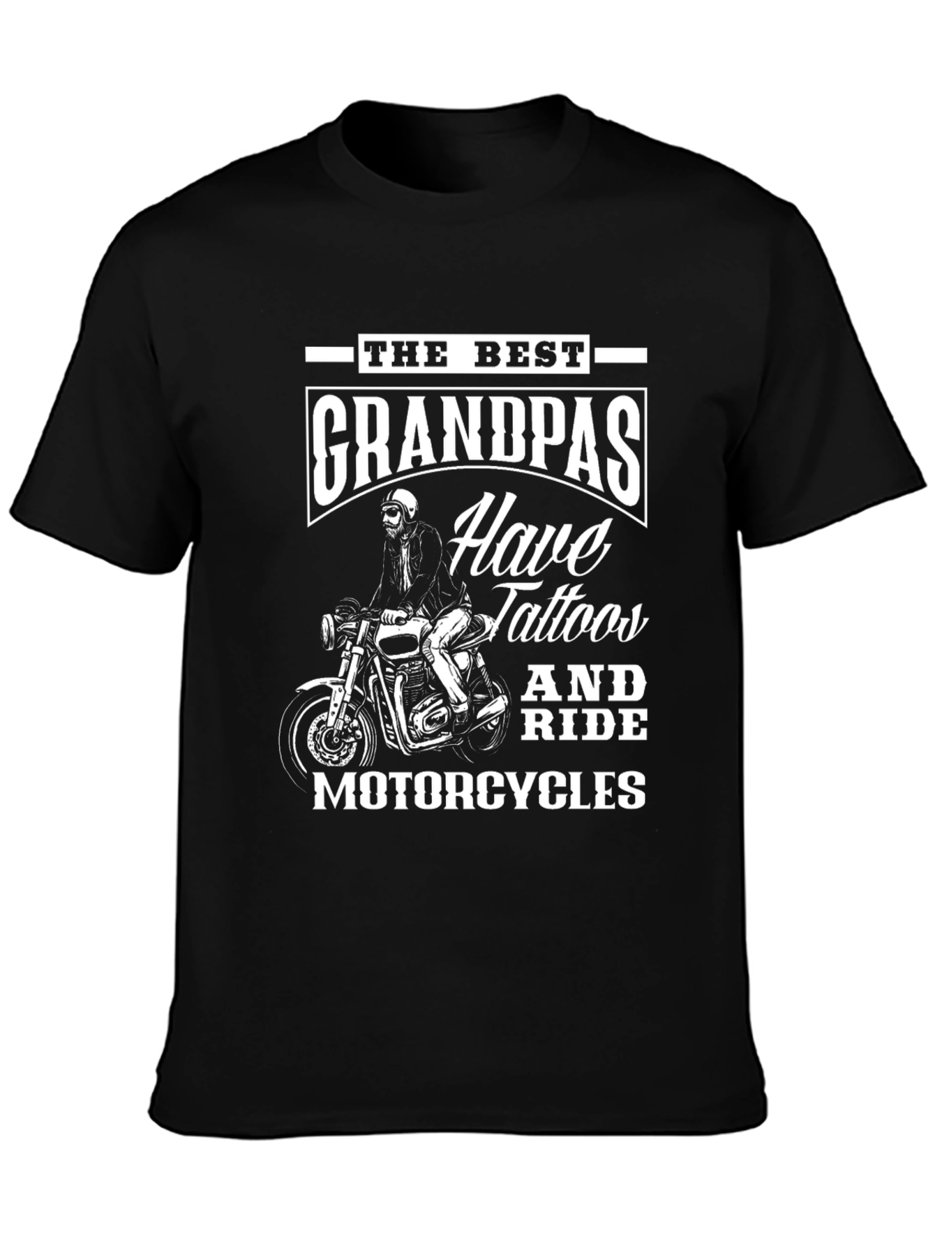 Tattooed Grandpas Ride Motorcycles T-Shirt