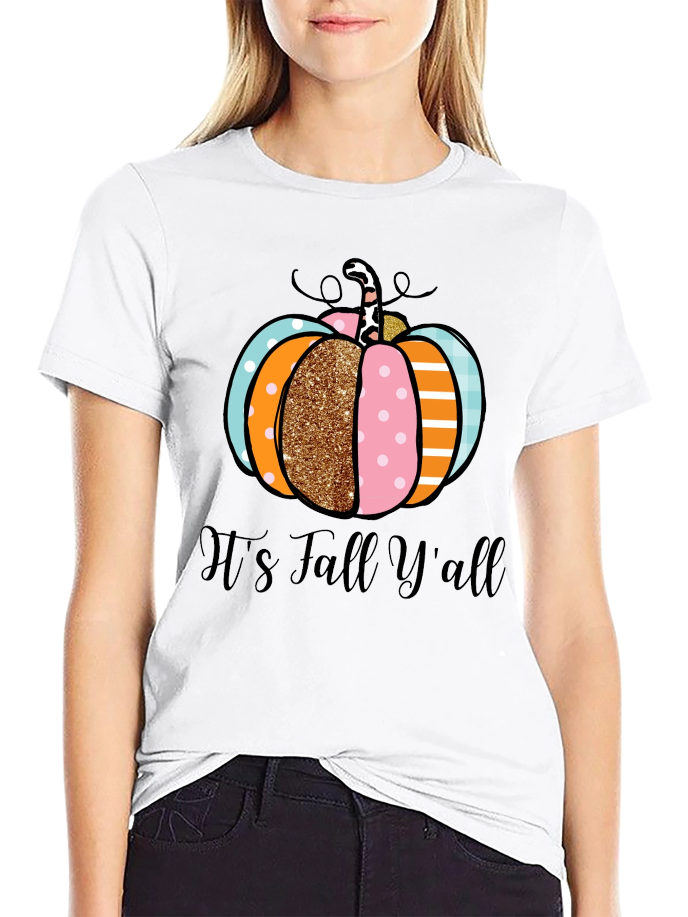 Its Fall Yall Pumpkin Graphic Tee