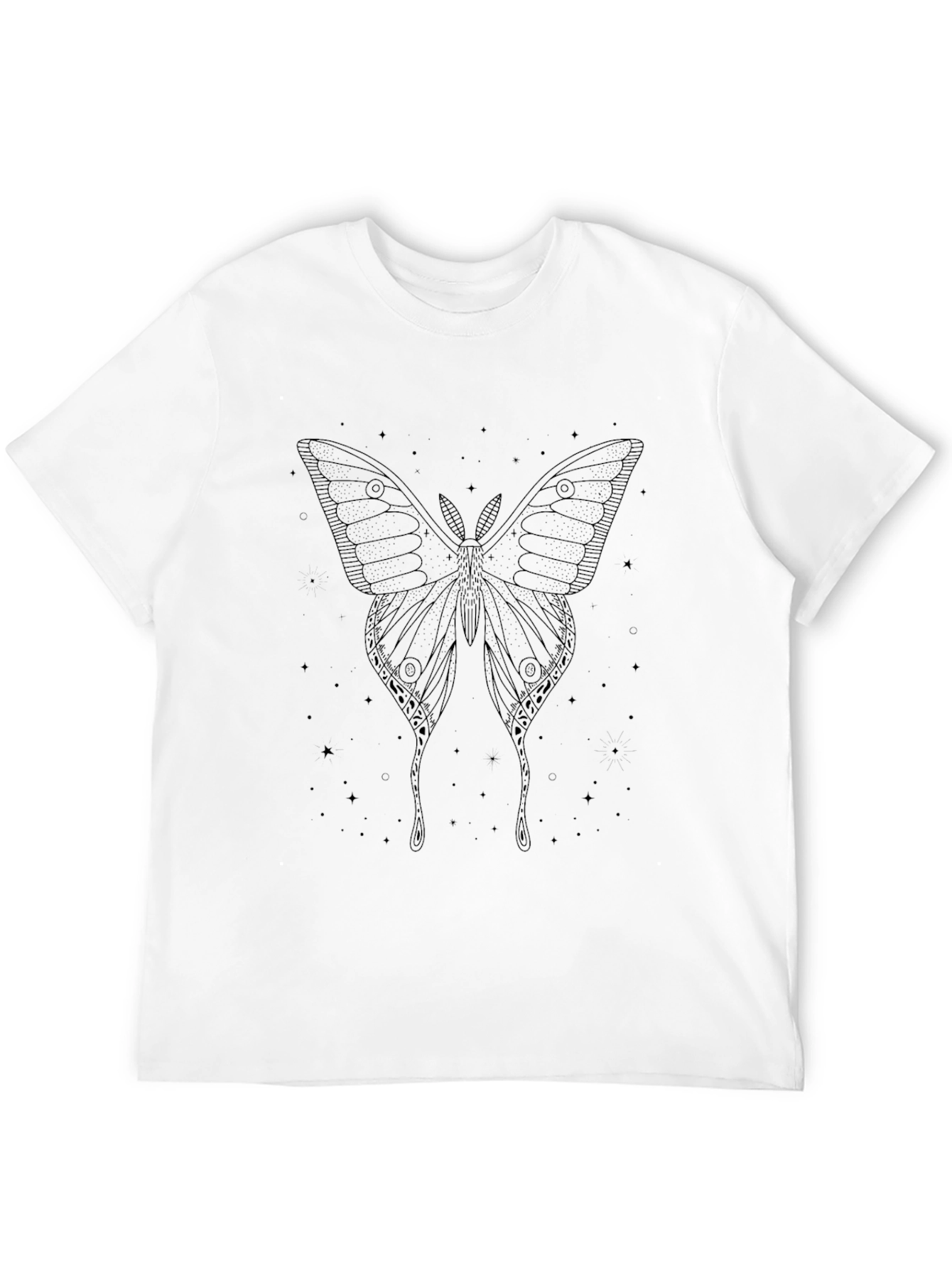 Moth Graphic Tee - Dark Unisex T-Shirt
