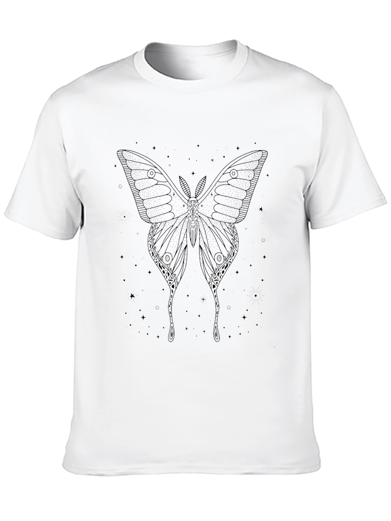 Moth Graphic Tee - Dark Unisex T-Shirt