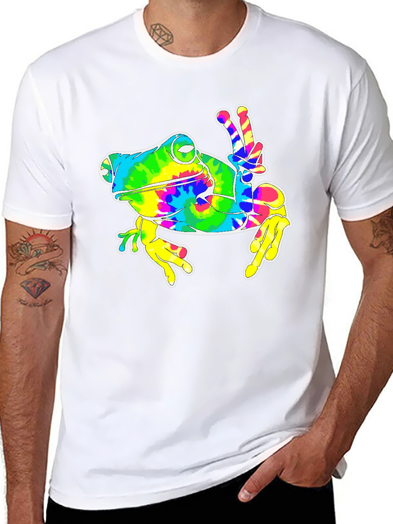 Peace Frog Tie-Dye T-Shirt
