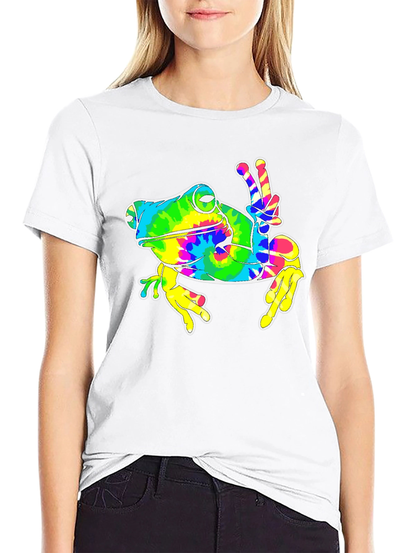 Peace Frog Tie-Dye T-Shirt