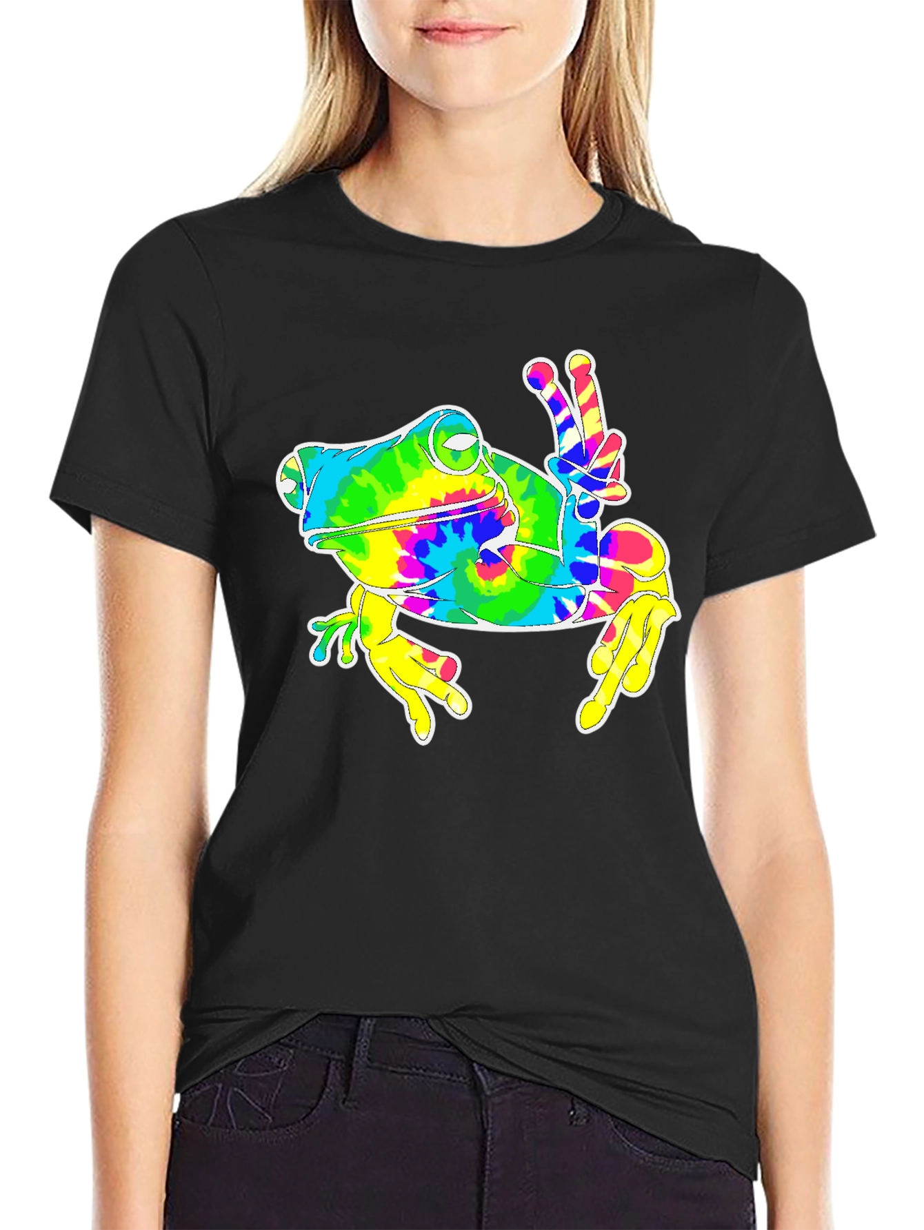 Peace Frog Tie-Dye T-Shirt