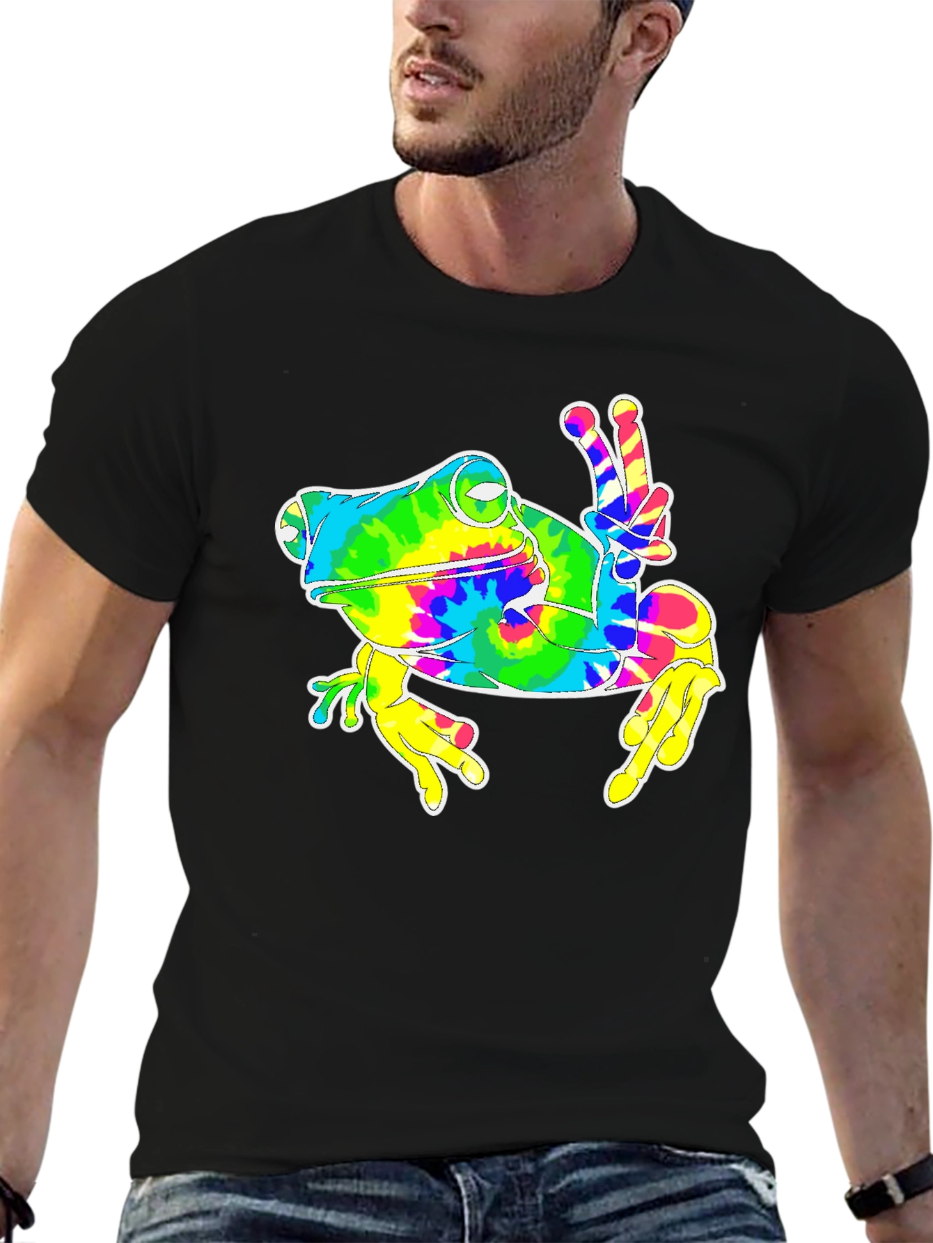 Peace Frog Tie-Dye T-Shirt