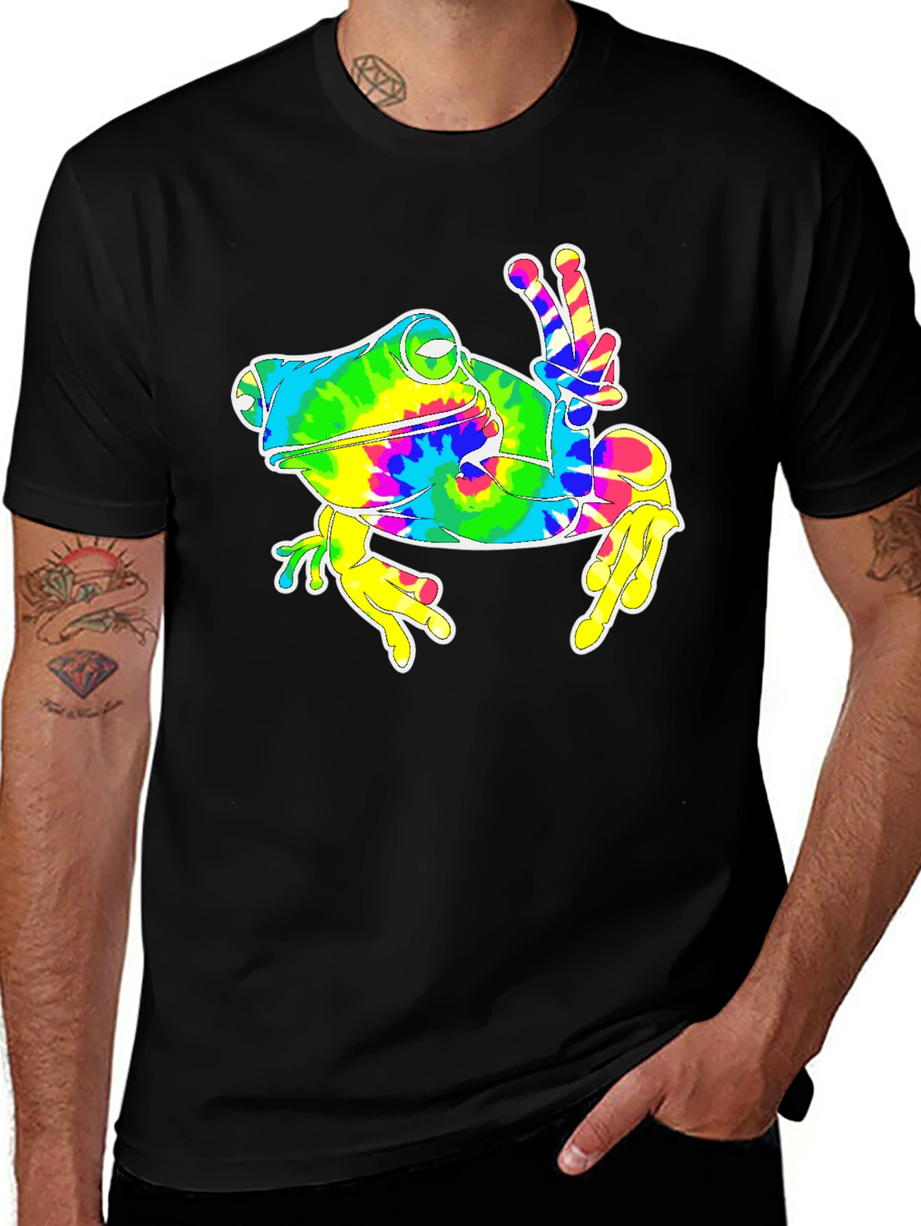 Peace Frog Tie-Dye T-Shirt