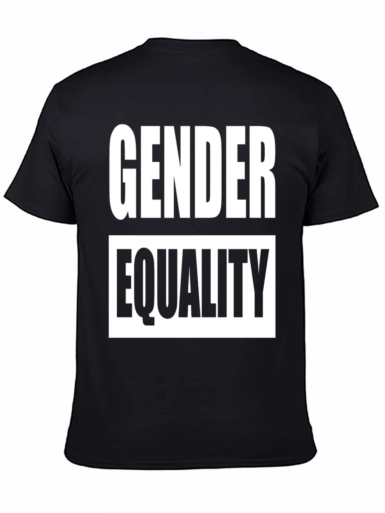 Gender Equality Graphic Tee - Black Cotton