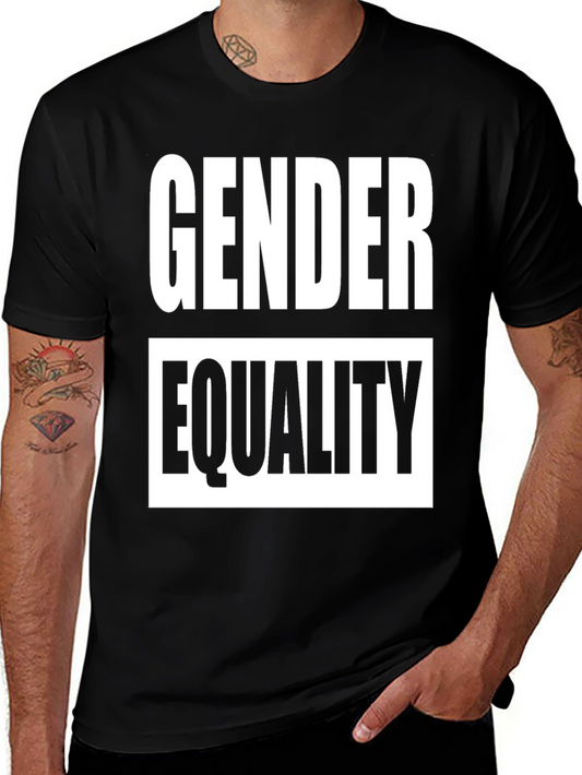 Gender Equality Graphic Tee - Black Cotton