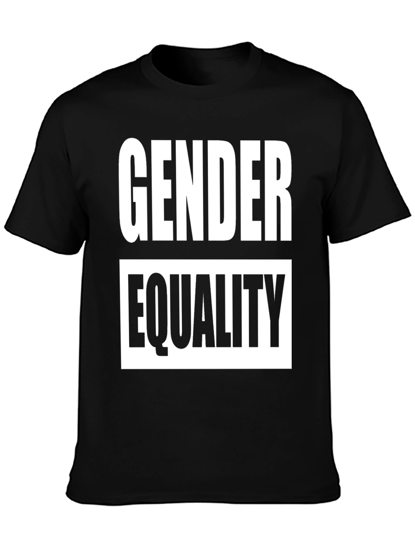 Gender Equality Graphic Tee - Black Cotton